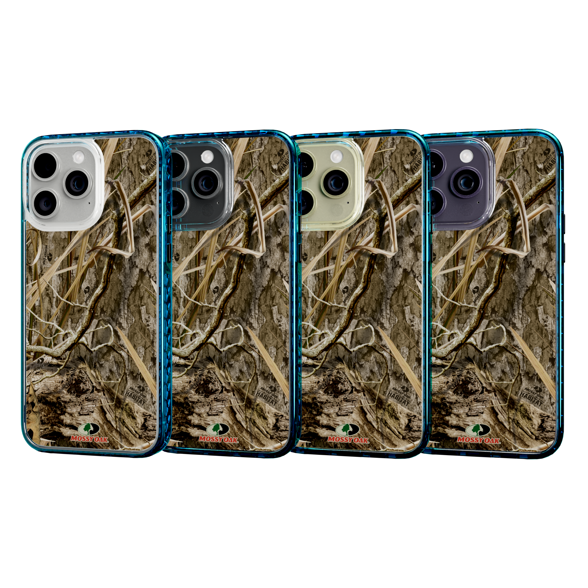 Mossy Oak Magnitude Series for Apple iPhone 14 Pro Max - Shadow Grass Deep Sea Blue
