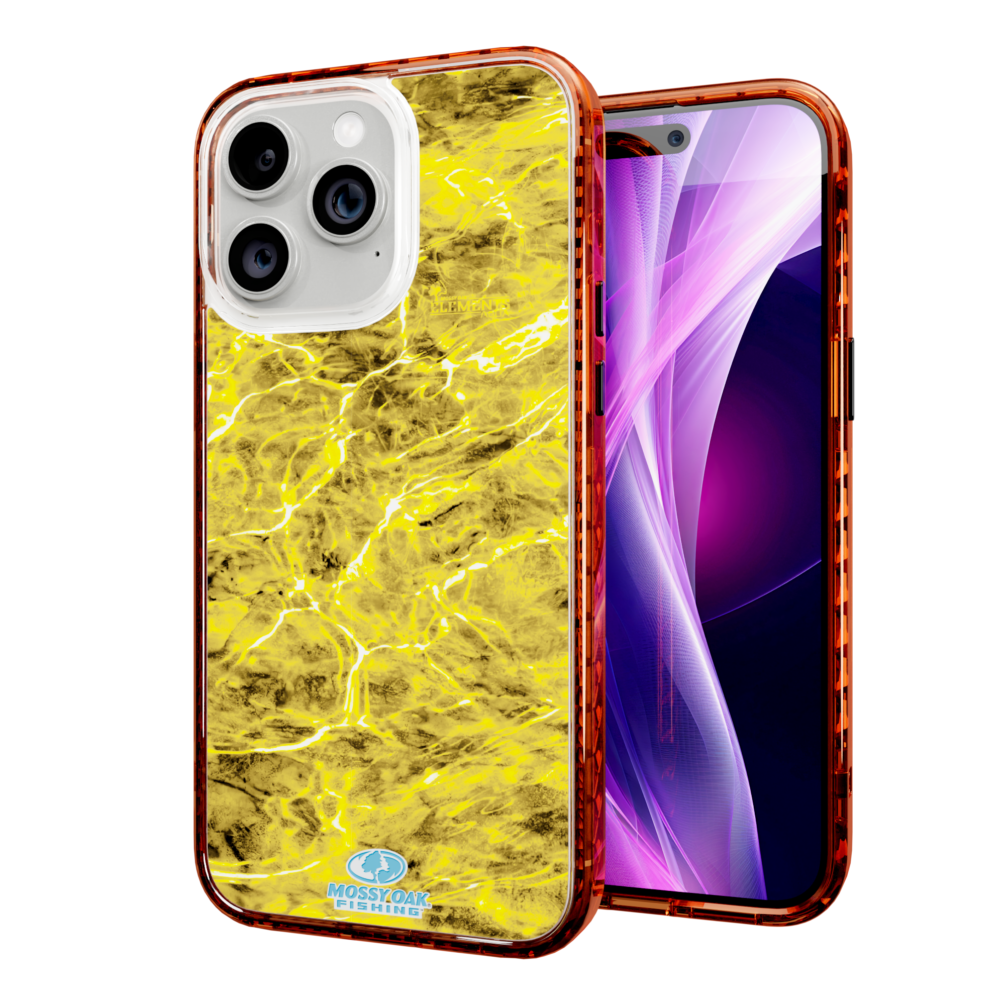 Mossy Oak Magnitude Series for Apple iPhone 14 Pro Max - Agua Yellowfin Blaze Orange