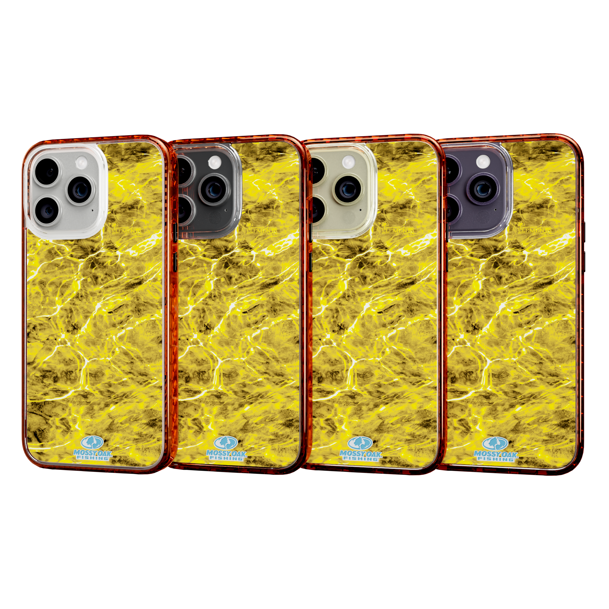 Mossy Oak Magnitude Series for Apple iPhone 14 Pro Max - Agua Yellowfin Blaze Orange