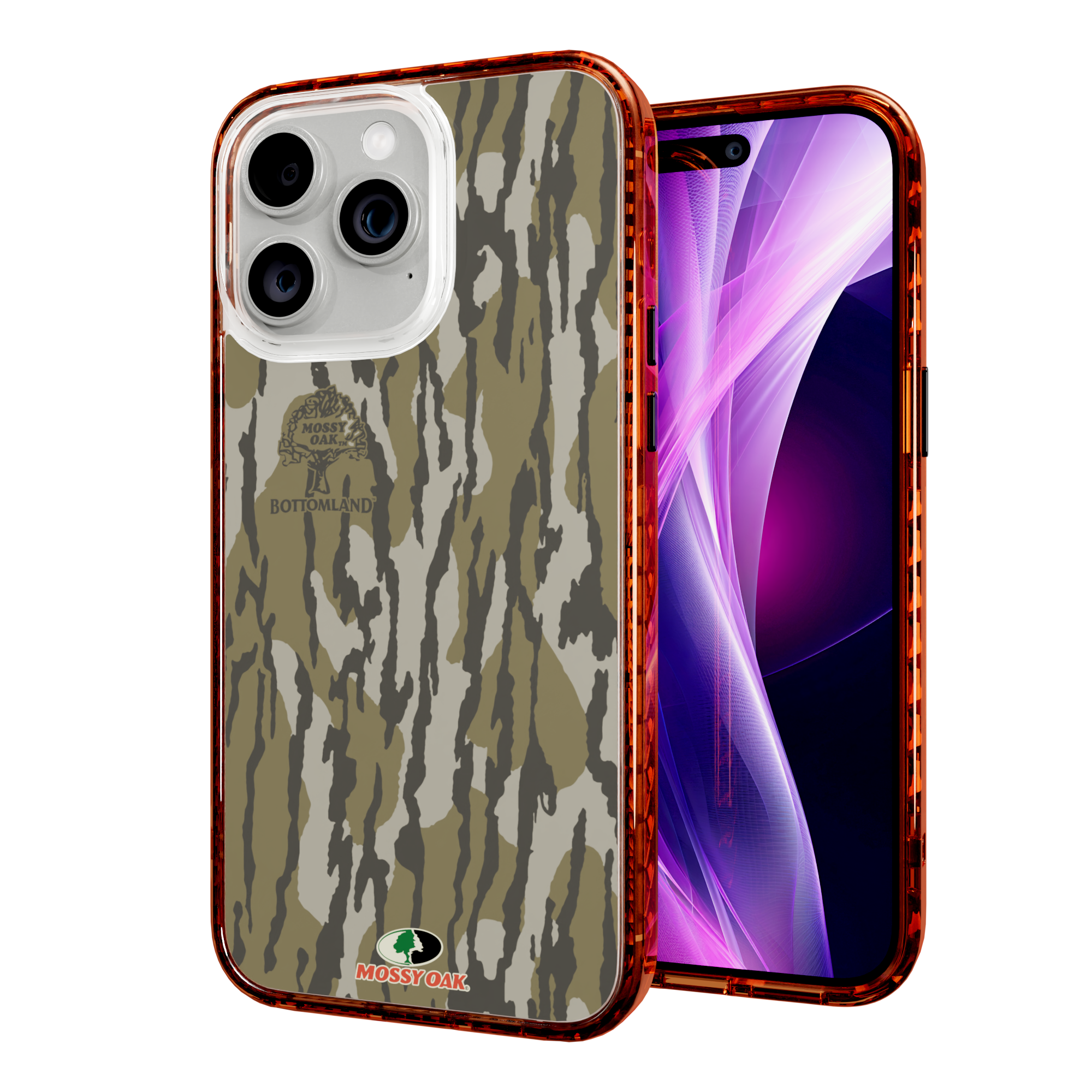 Mossy Oak Magnitude Series for Apple iPhone 14 Pro Max - Bottomland Orig Blaze Orange