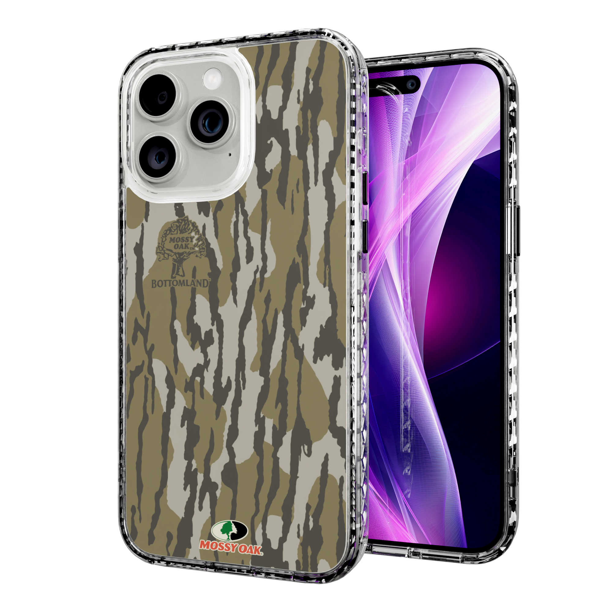 Mossy Oak Magnitude Series for Apple iPhone 14 Pro Max - Bottomland Orig Crystal Clear
