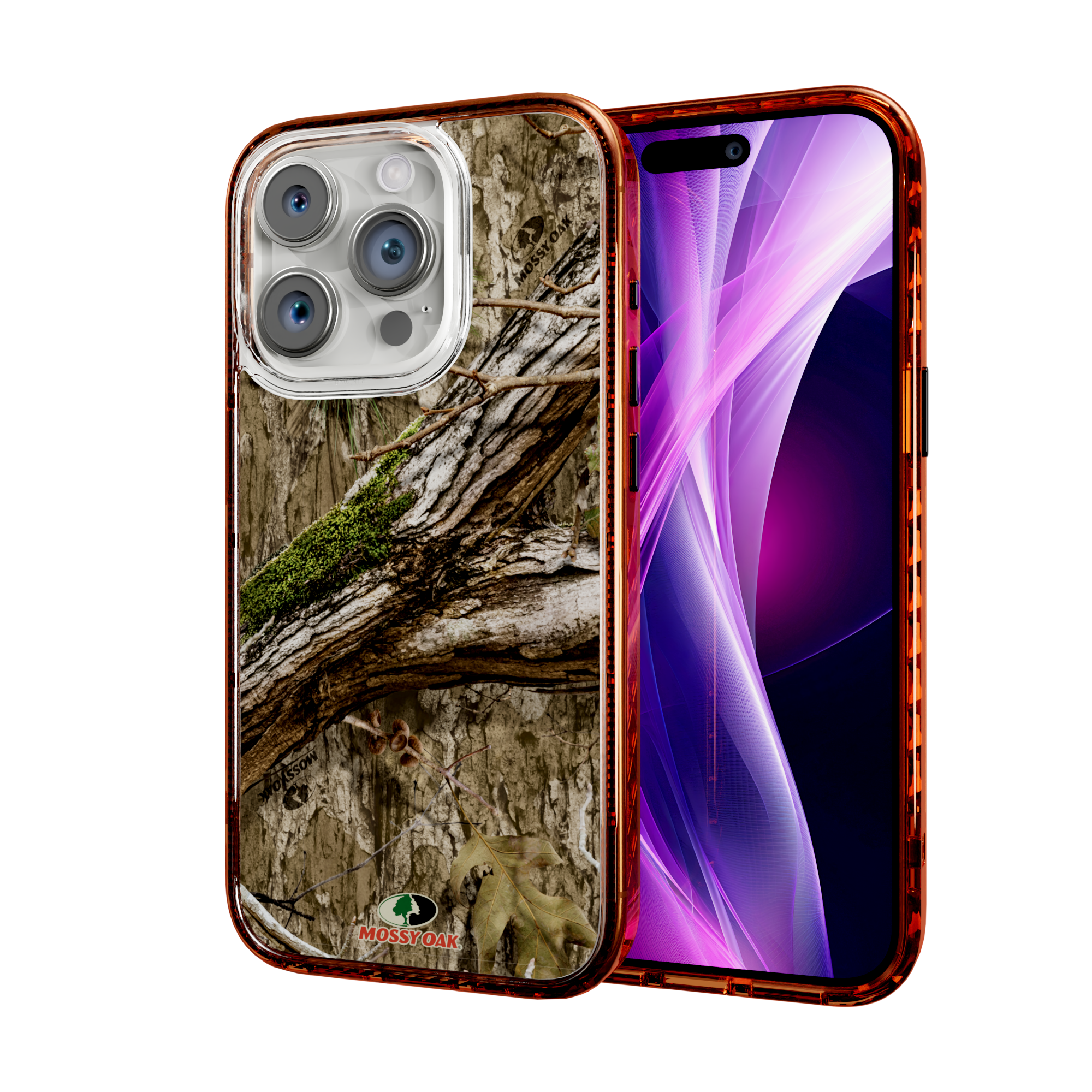 Mossy Oak Magnitude Series for Apple iPhone 14 Pro - Country DNA Blaze Orange