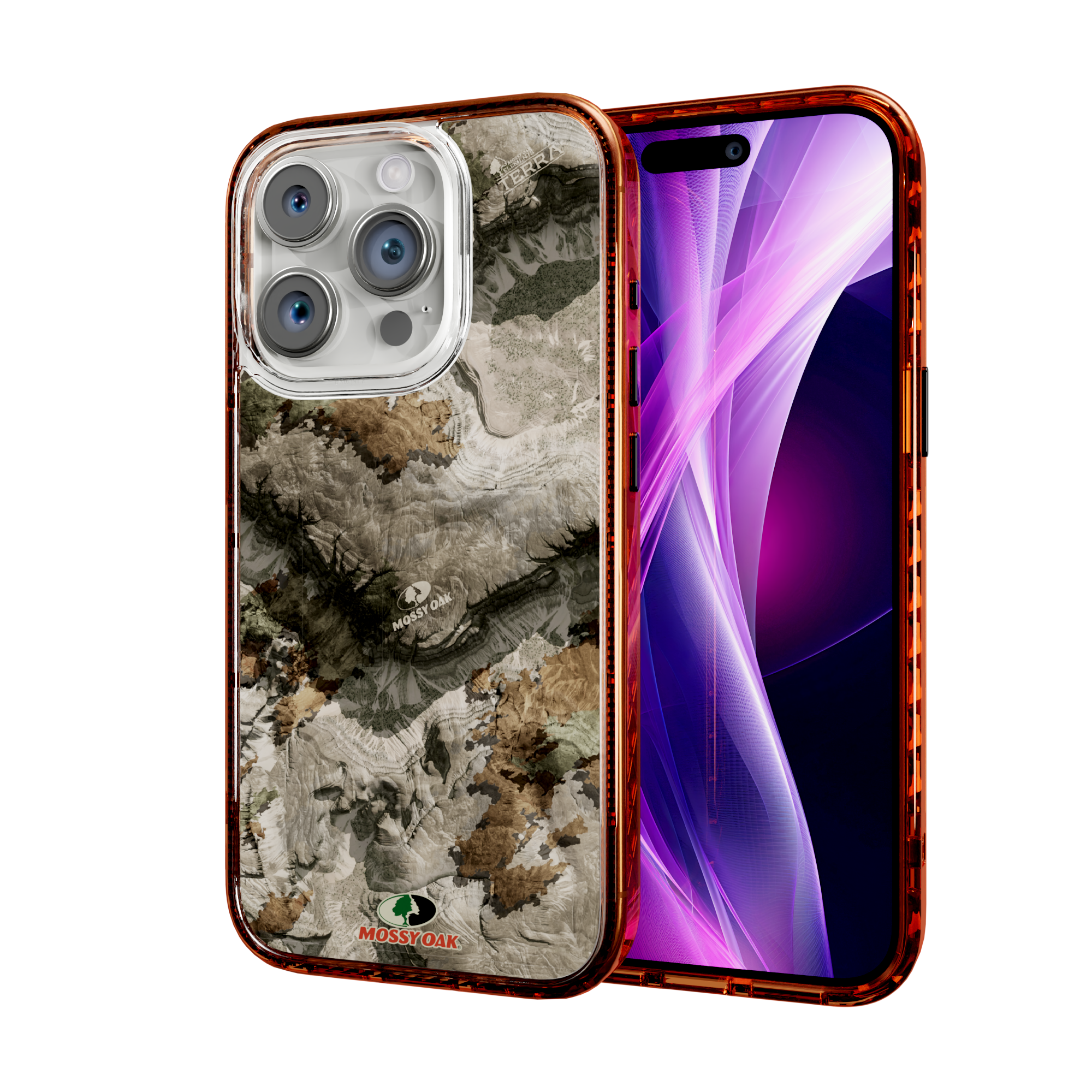 Mossy Oak Magnitude Series for Apple iPhone 14 Pro  - Terra Gila Blaze Orange