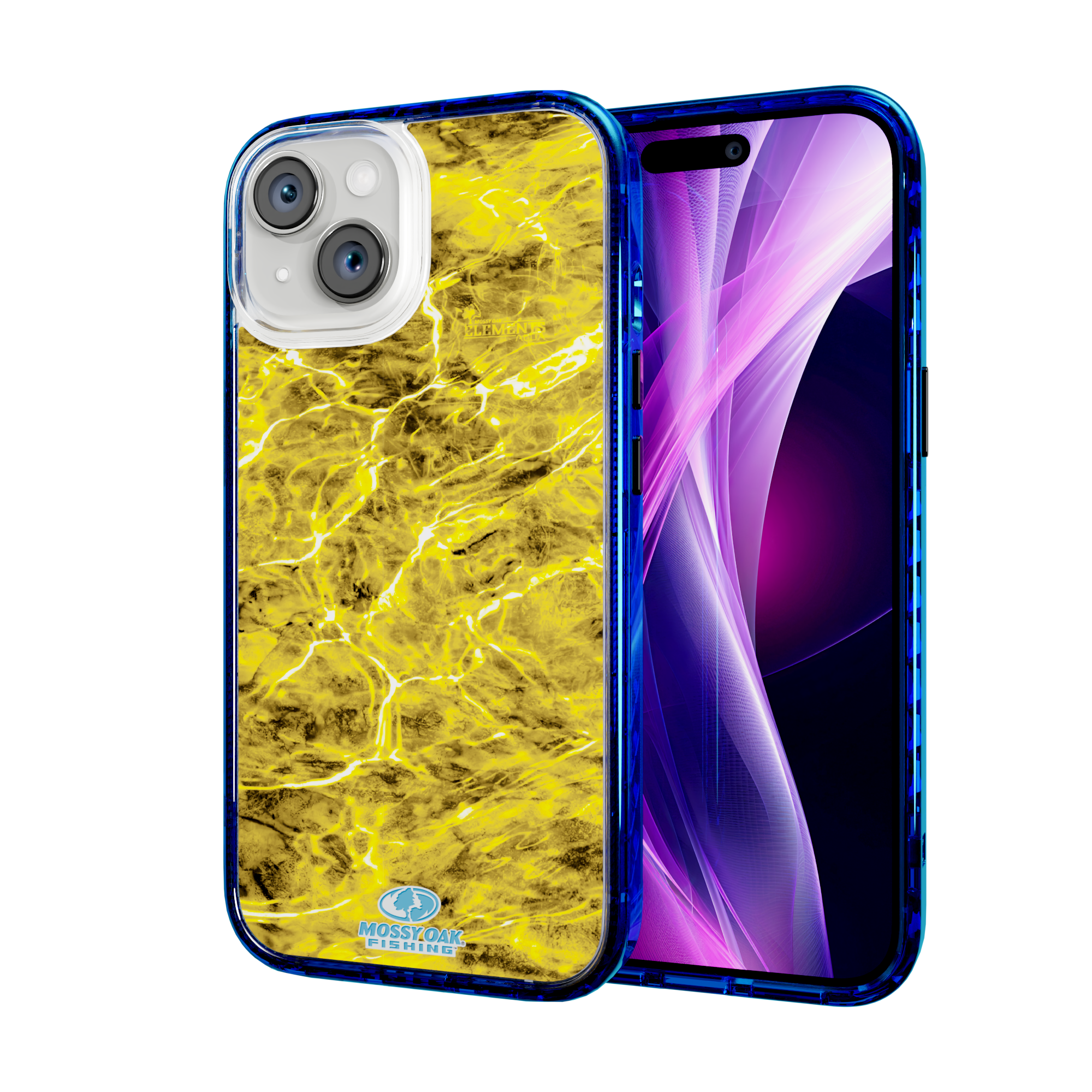 Mossy Oak Magnitude Series for Apple iPhone 15 - Agua Yellowfin Bermuda Blue
