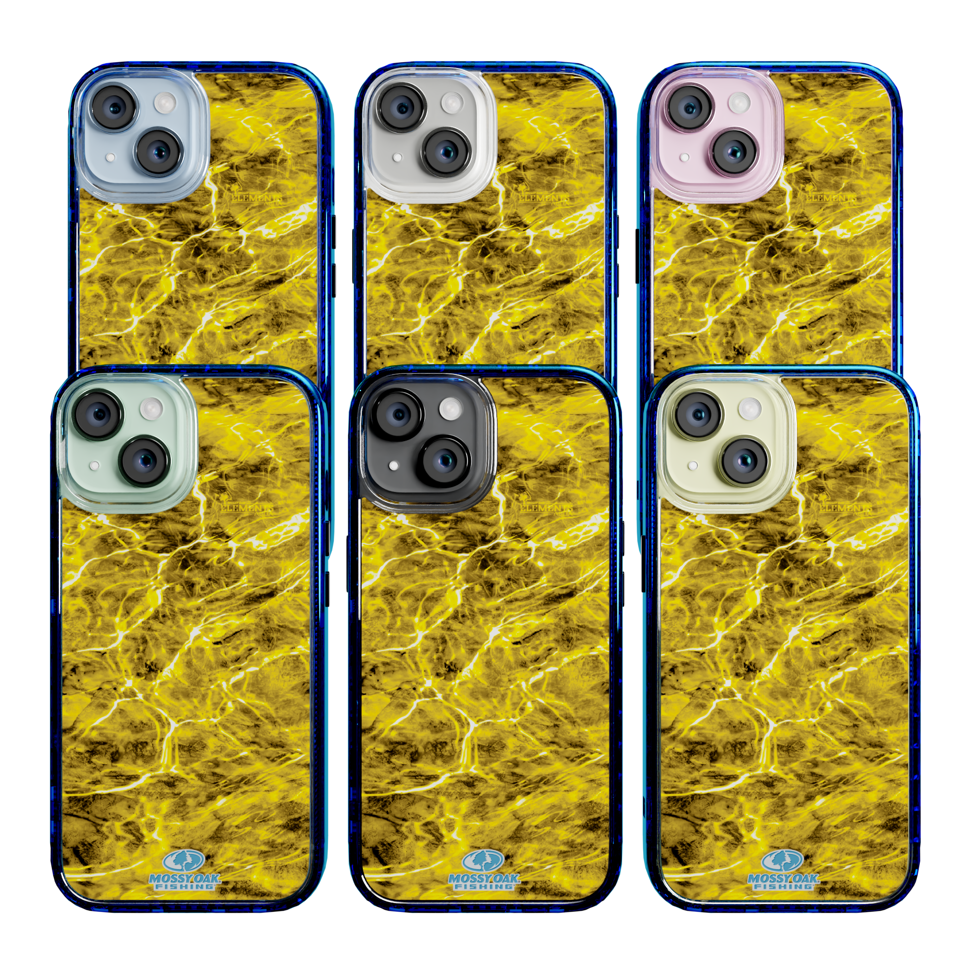 Mossy Oak Magnitude Series for Apple iPhone 15 - Agua Yellowfin Bermuda Blue