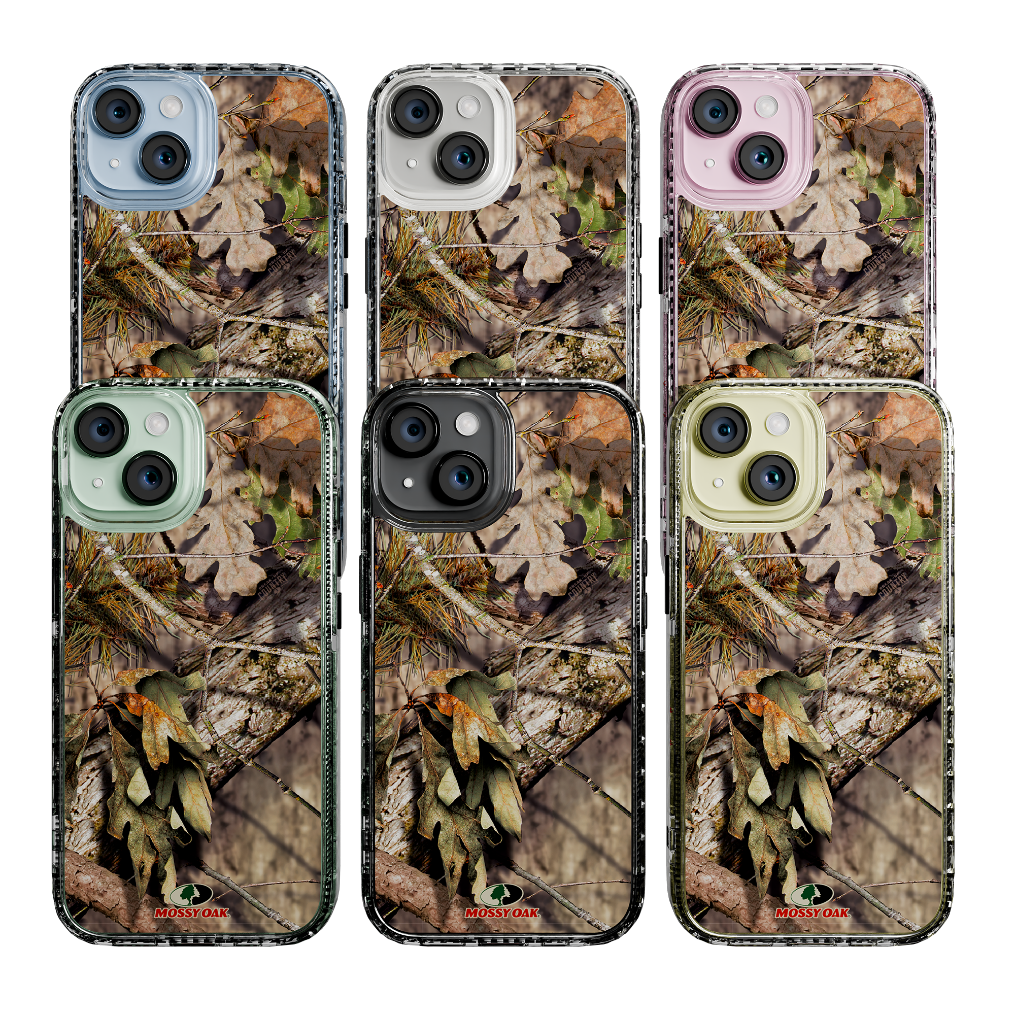 Slim MagSafe® Case for Apple iPhone 15 | Mossy Oak Breakup Country Camo Crystal Clear