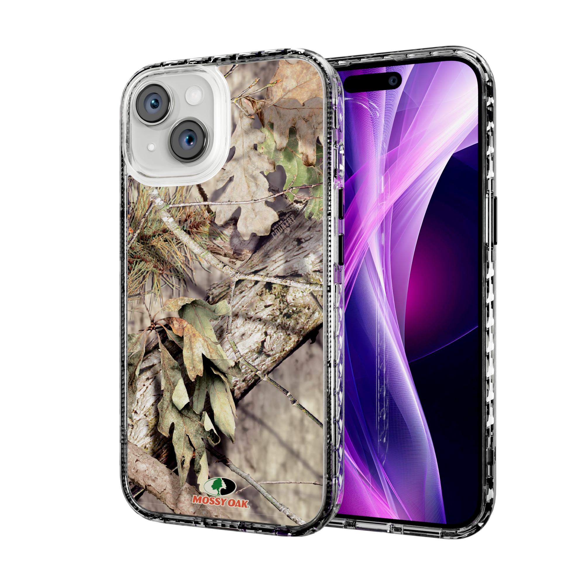 Mossy Oak Magnitude Series for Apple iPhone 15 - Breakup Country Crystal Clear