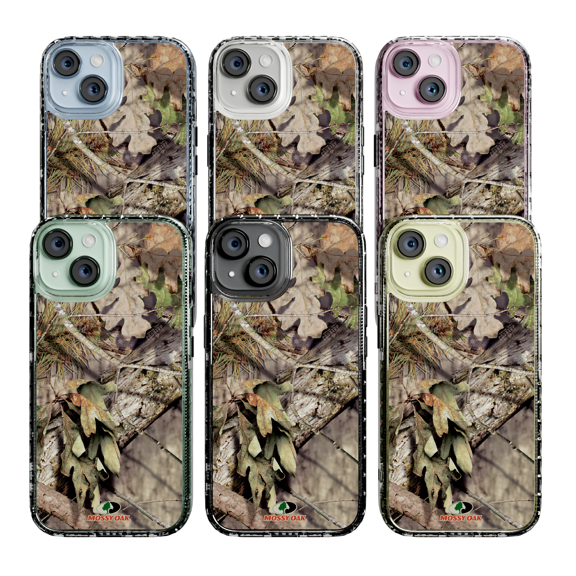 Mossy Oak Magnitude Series for Apple iPhone 15 - Breakup Country Crystal Clear