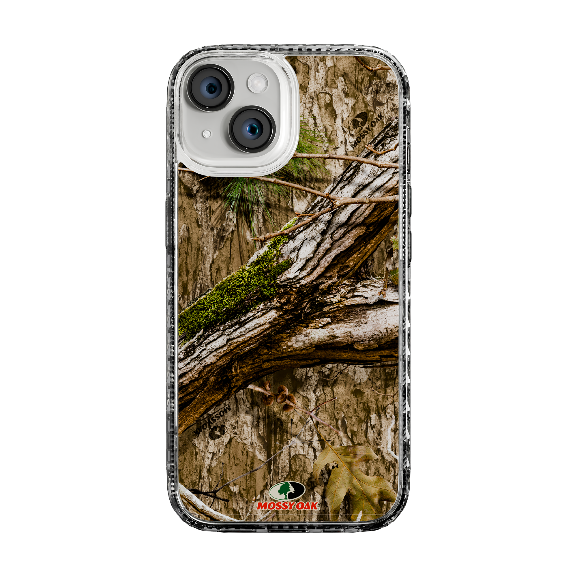 Slim MagSafe® Case for Apple iPhone 15 | Mossy Oak Country DNA Camo Crystal Clear