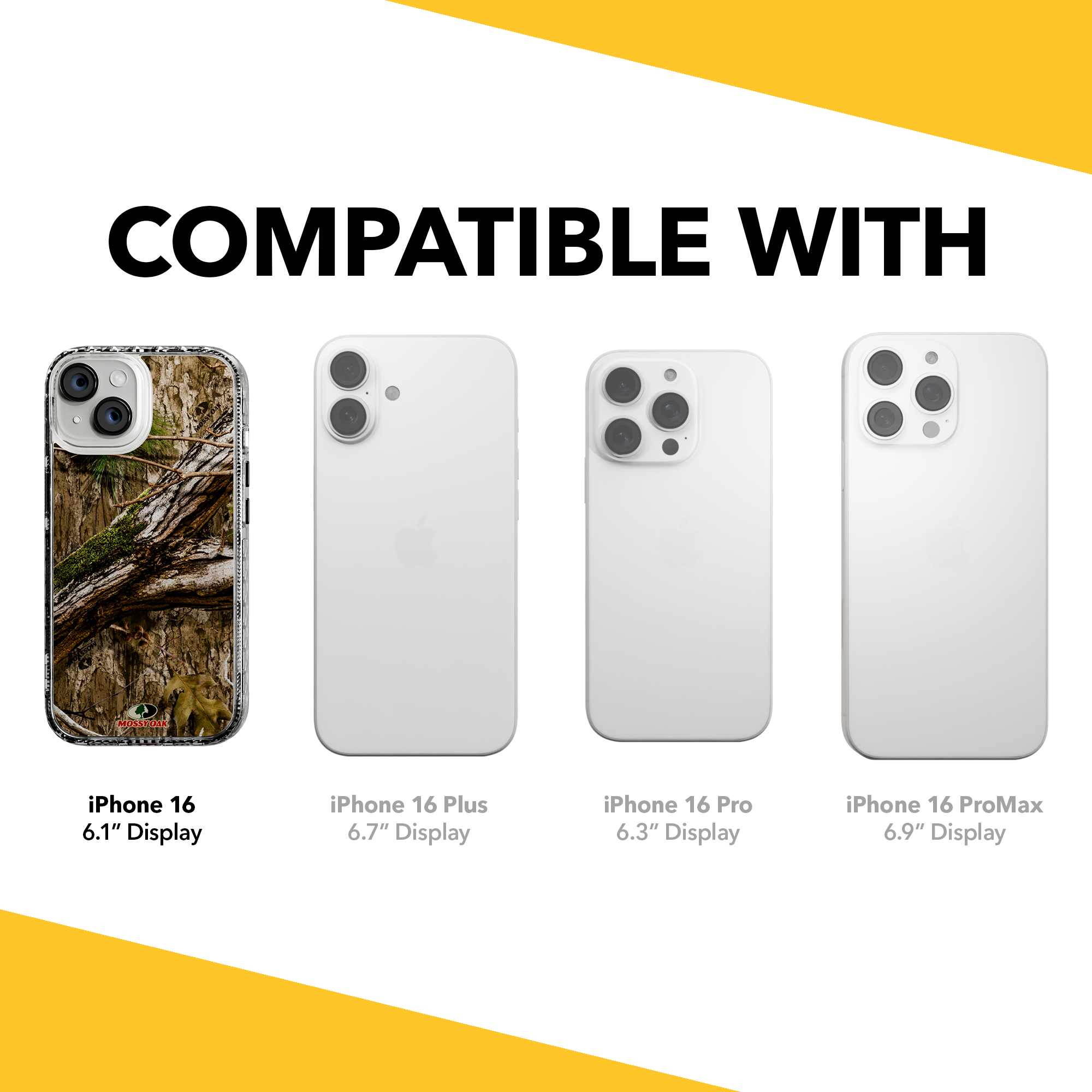 Slim MagSafe® Case for Apple iPhone 15 | Mossy Oak Country DNA Camo Crystal Clear