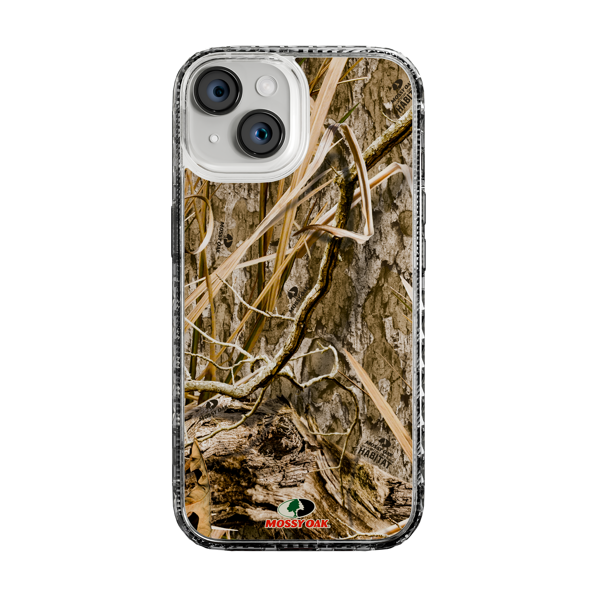Slim MagSafe® Case for Apple iPhone 15 | Mossy Oak Shadow Grass Camo Crystal Clear