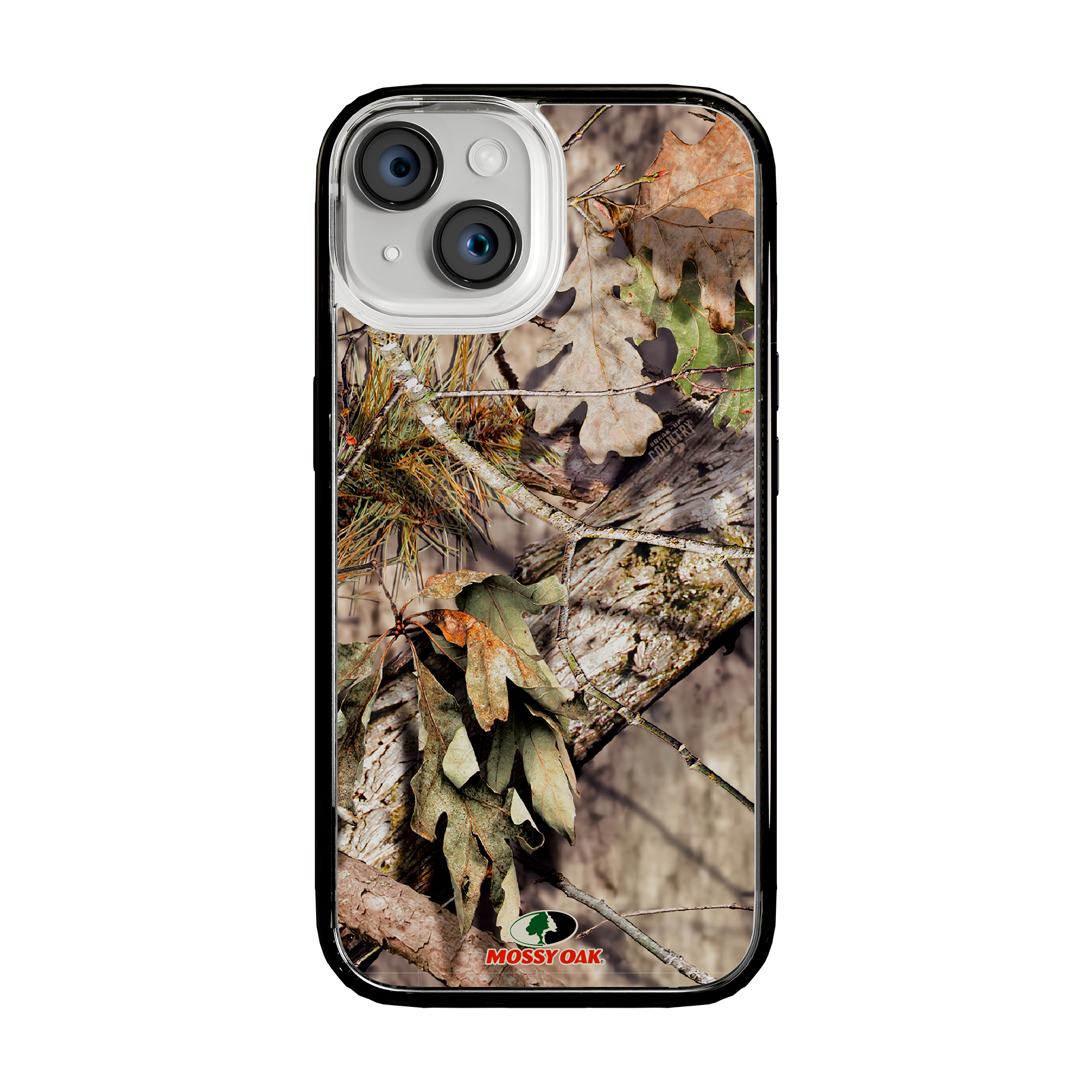 Slim MagSafe® Case for Apple iPhone 15 | Mossy Oak Breakup Country Camo Onyx Black