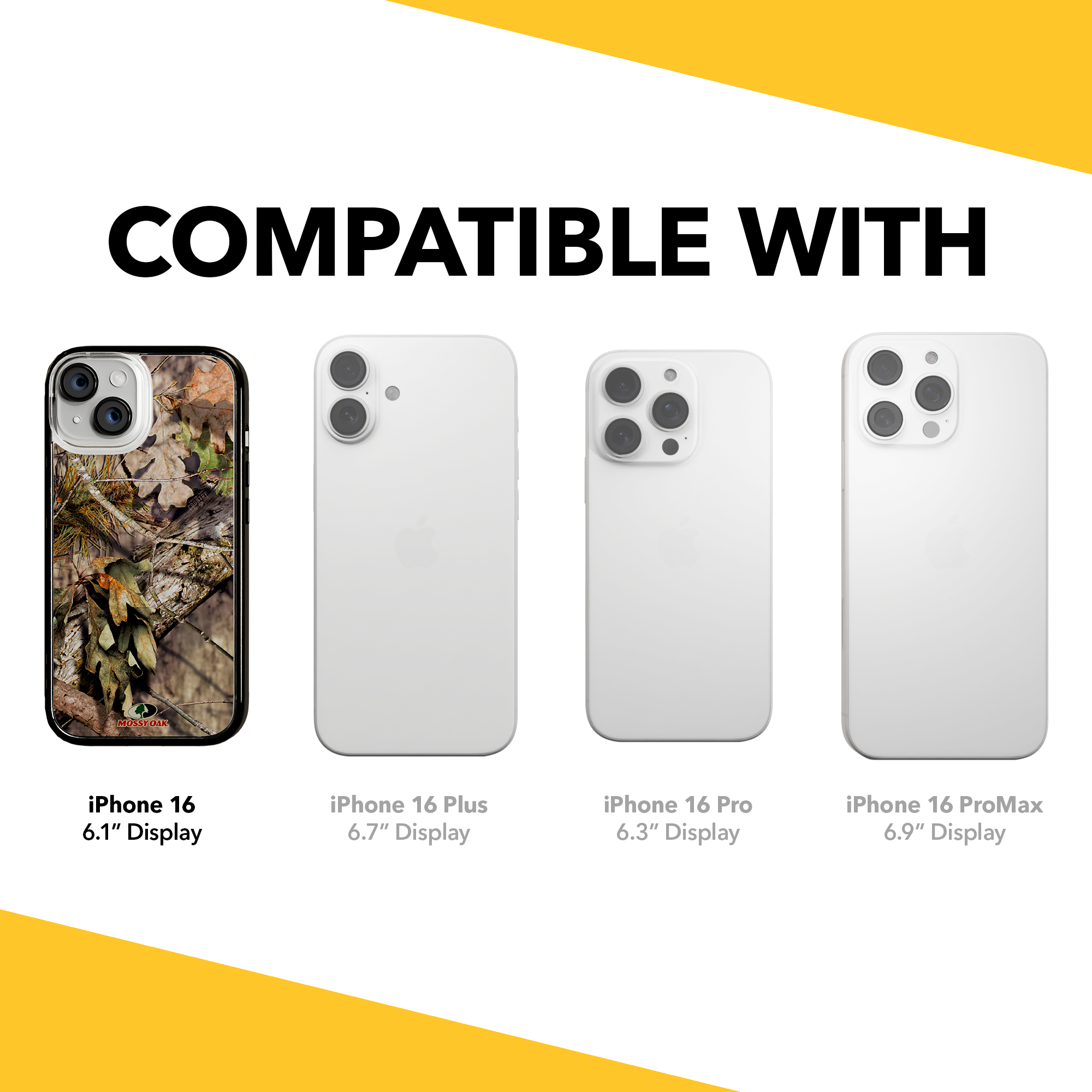 Slim MagSafe® Case for Apple iPhone 15 | Mossy Oak Breakup Country Camo Onyx Black