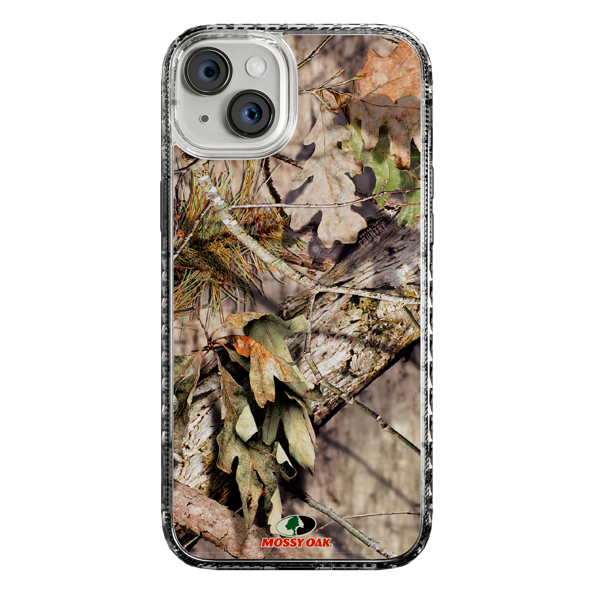 Slim MagSafe® Case for Apple iPhone 15 Plus | Mossy Oak Breakup Country Camo Crystal Clear