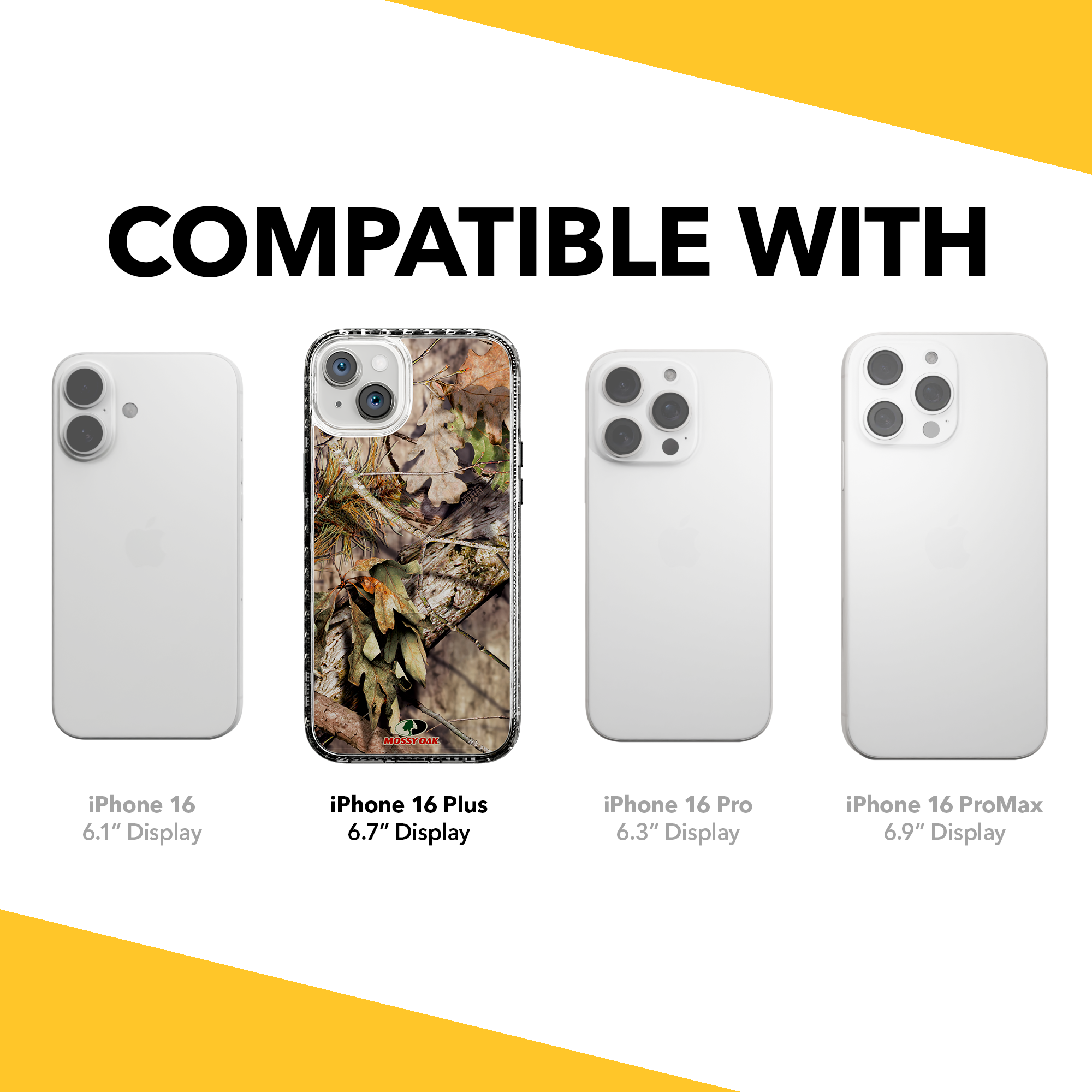 Slim MagSafe® Case for Apple iPhone 15 Plus | Mossy Oak Breakup Country Camo Crystal Clear