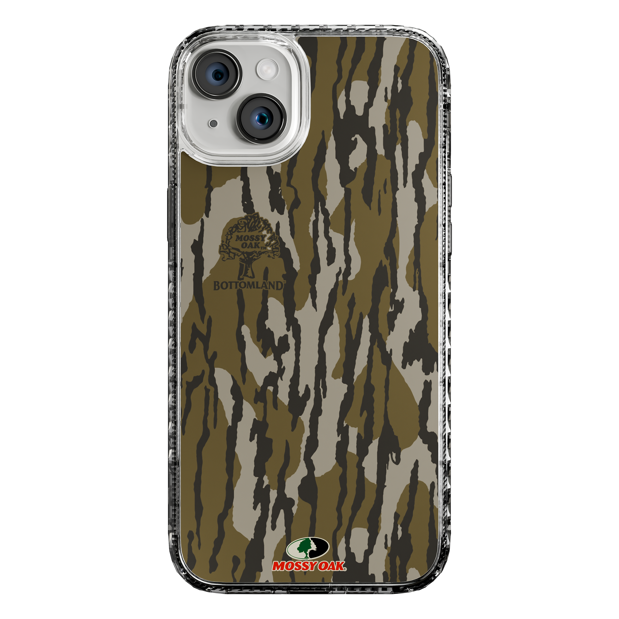 Slim MagSafe® Case for Apple iPhone 15 Plus | Mossy Oak Bottomland Camo Crystal Clear