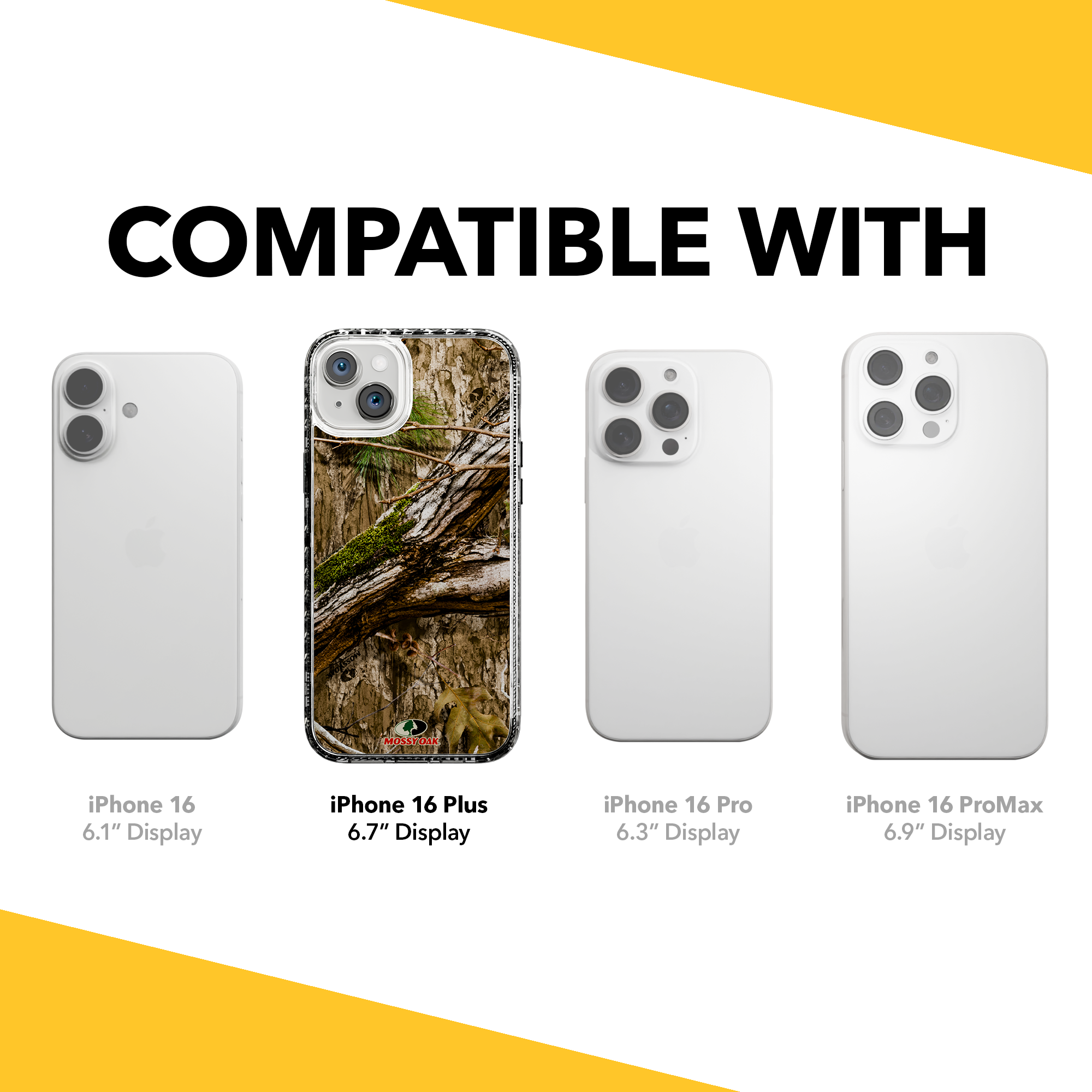 Slim MagSafe® Case for Apple iPhone 15 Plus | Mossy Oak Country DNA Camo Crystal Clear