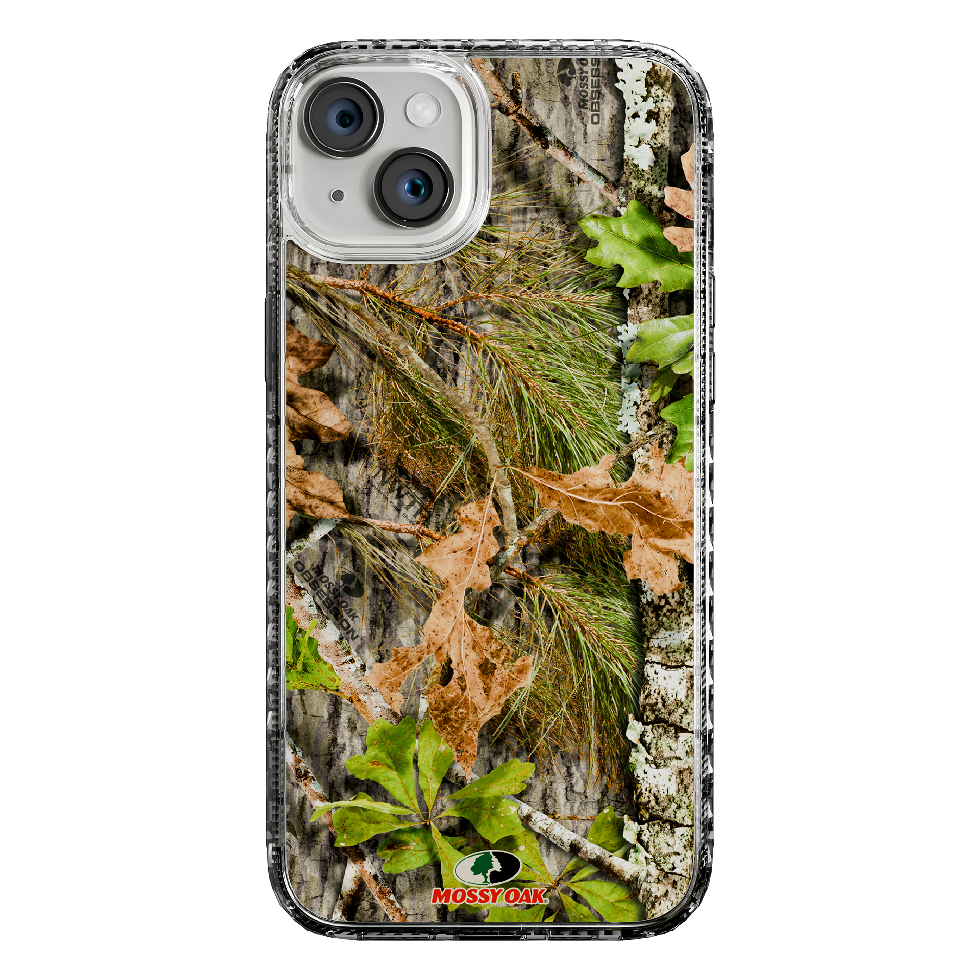 Slim MagSafe® Case for Apple iPhone 15 Plus | Mossy Oak Obbsession Camo Crystal Clear