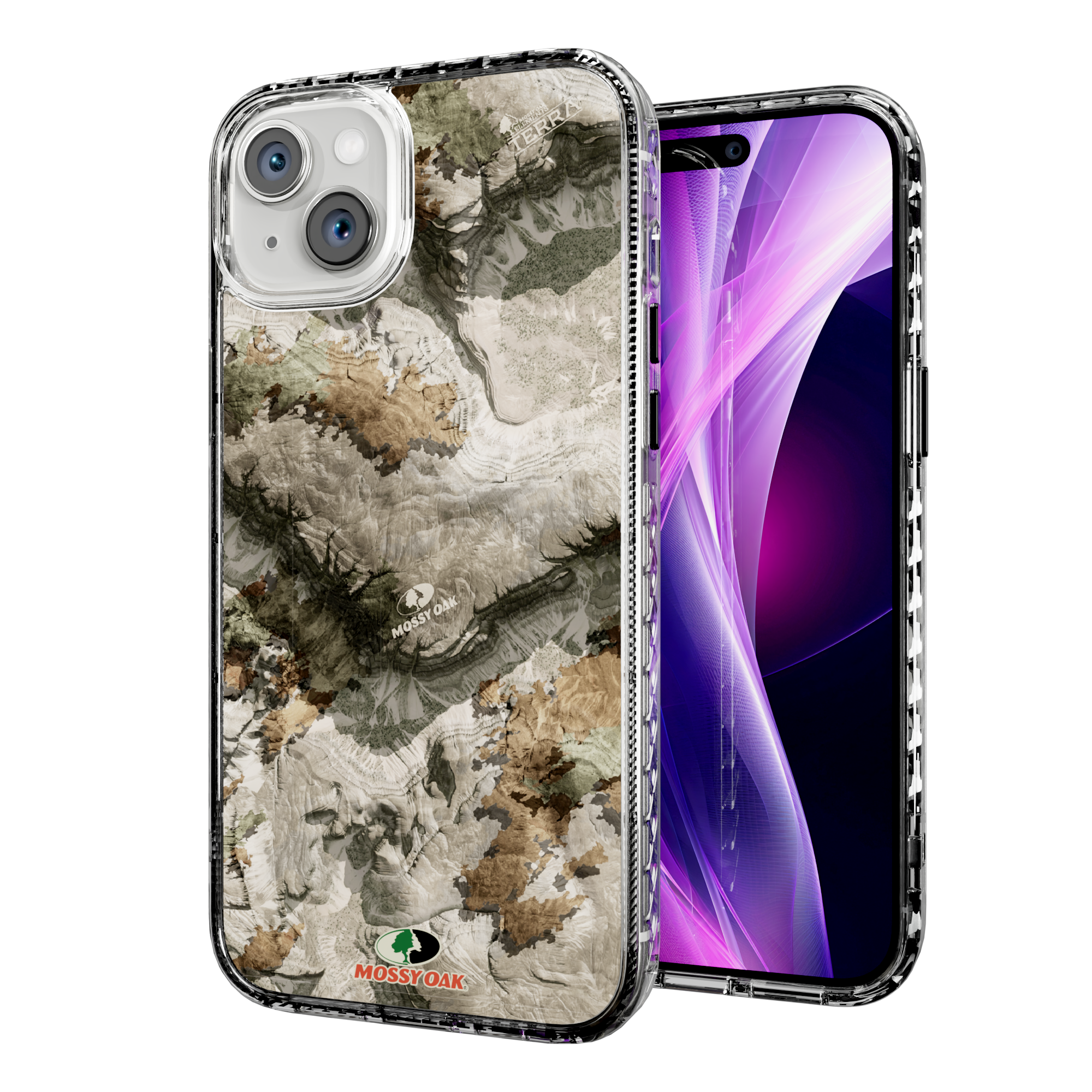 Mossy Oak Magnitude Series for Apple iPhone 15 Plus - Terra Gila Crystal Clear