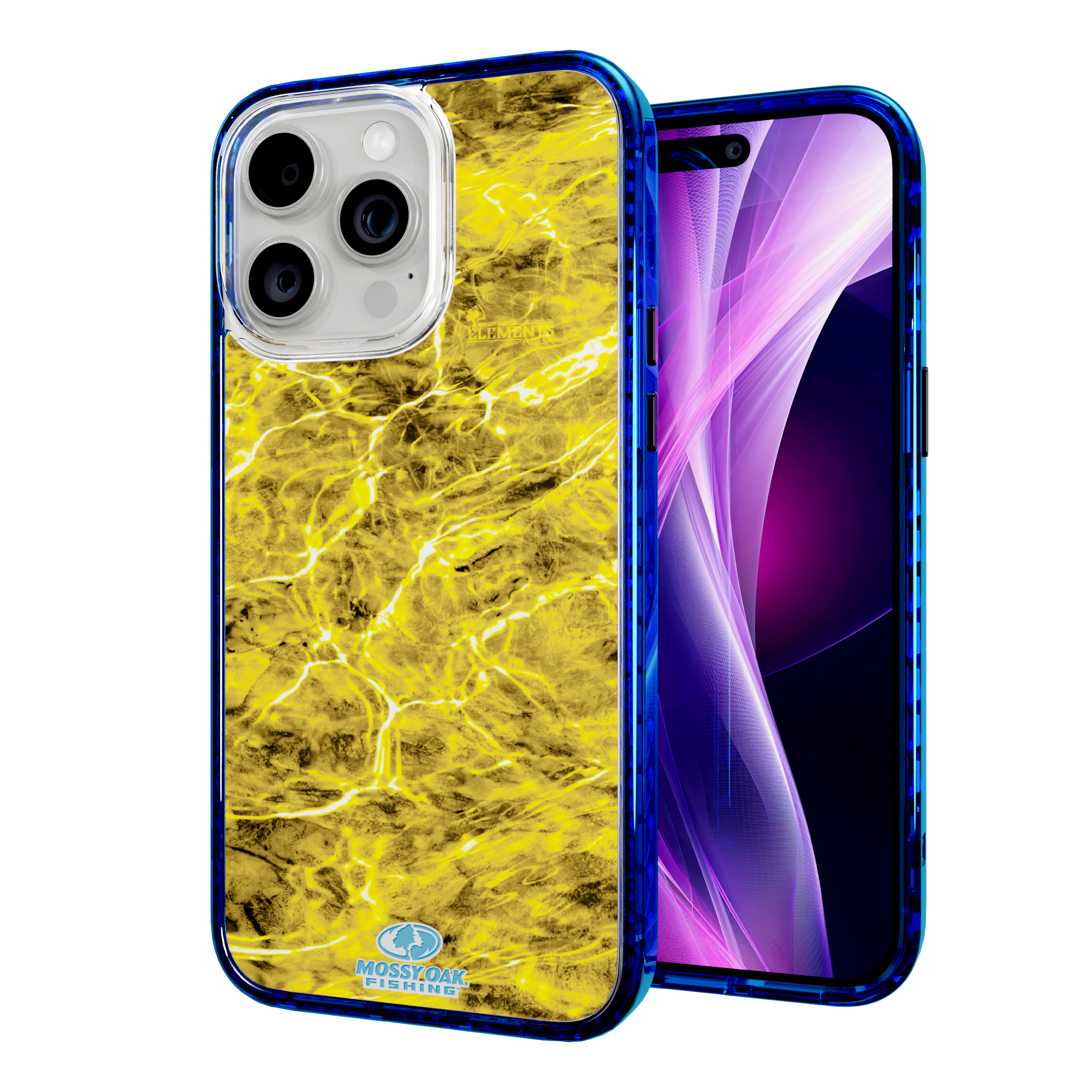 Mossy Oak Magnitude Series for Apple iPhone 15 Pro Max - Agua Yellowfin Bermuda Blue