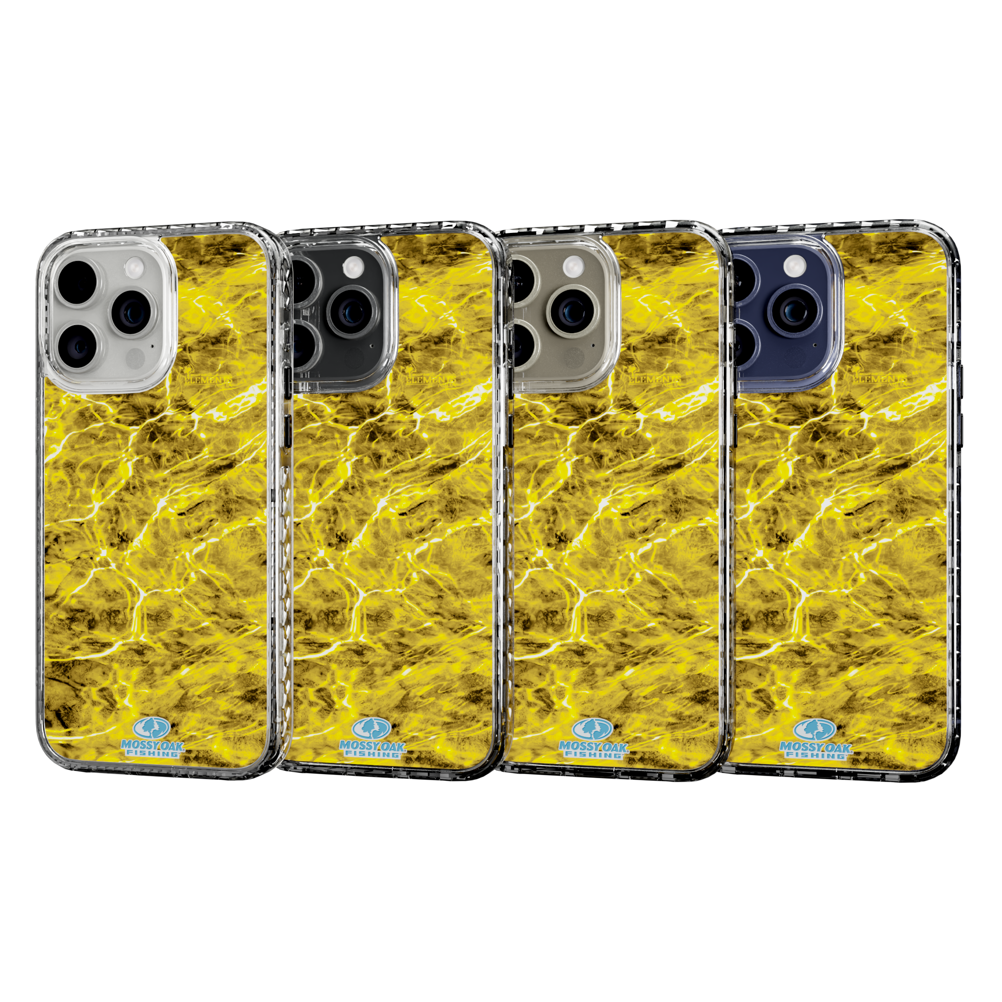 Mossy Oak Magnitude Series for Apple iPhone 15 Pro Max - Agua Yellowfin Crystal Clear
