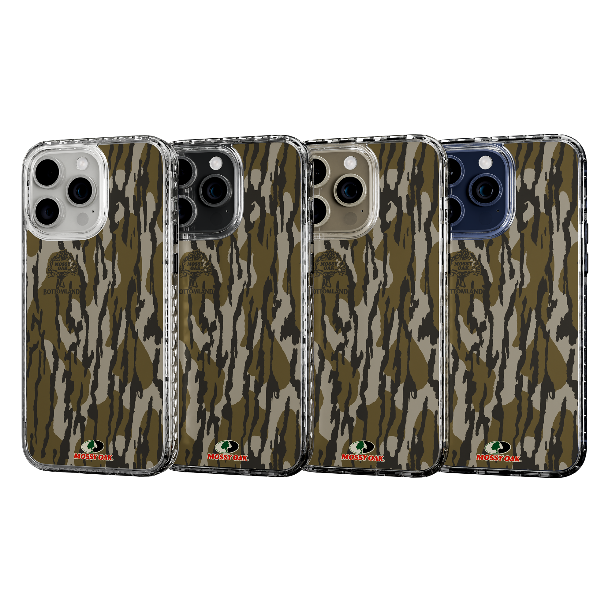 Slim MagSafe® Case for Apple iPhone 15 Pro Max | Mossy Oak Bottomland Camo Crystal Clear
