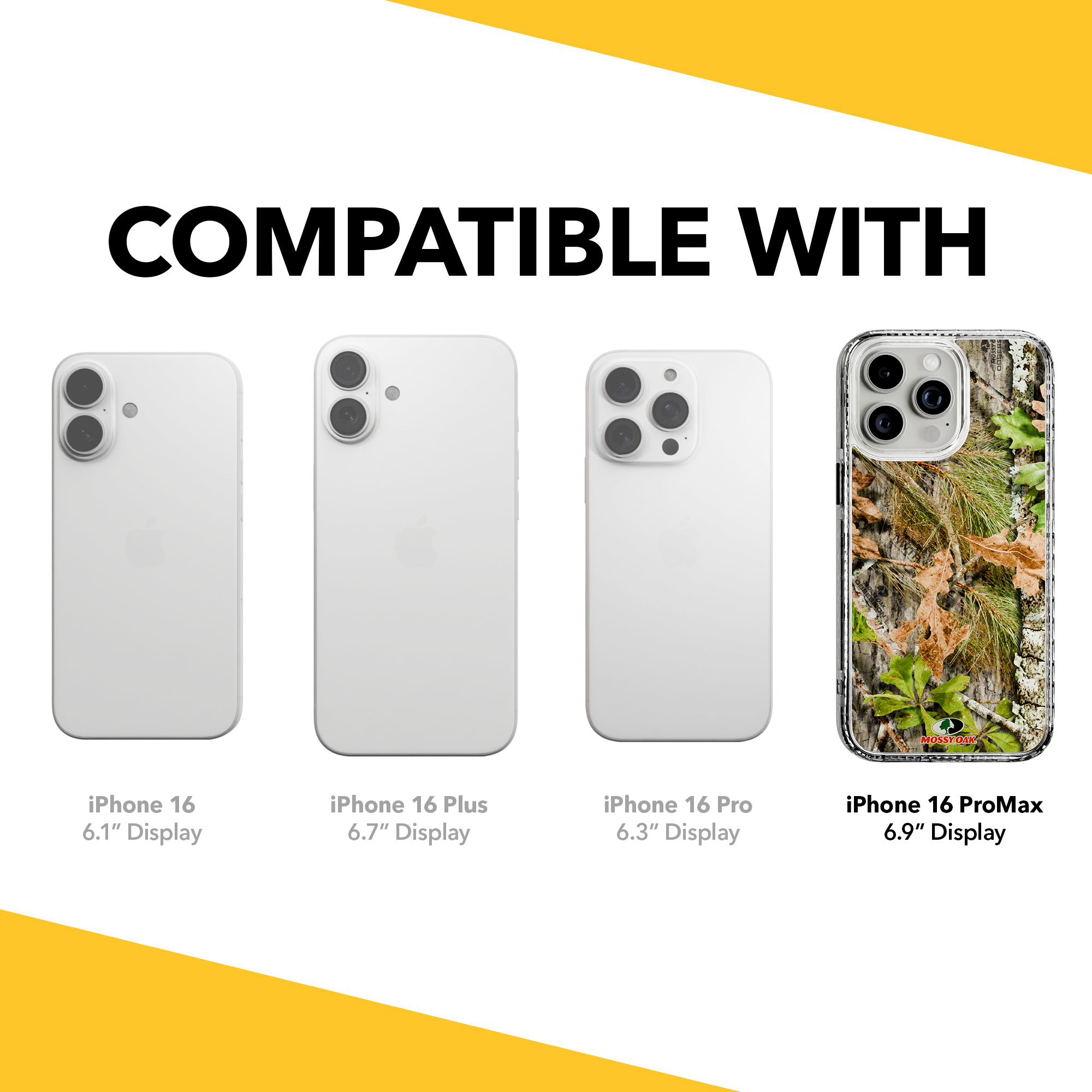 Slim MagSafe® Case for Apple iPhone 15 Pro Max | Mossy Oak Obsession Camo Crystal Clear