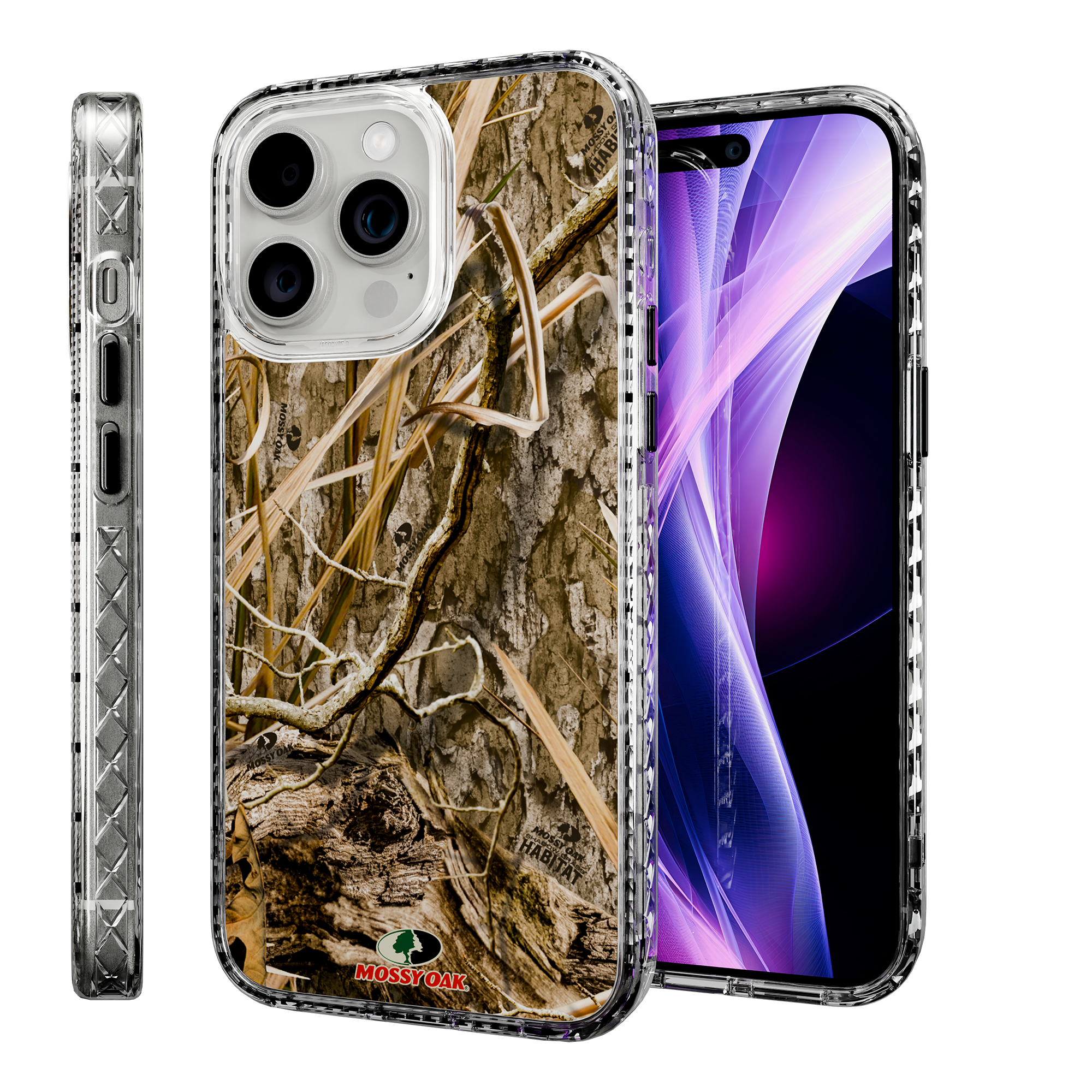 Slim MagSafe® Case for Apple iPhone 15 Pro Max | Mossy Oak Shadow Grass Camo Crystal Clear
