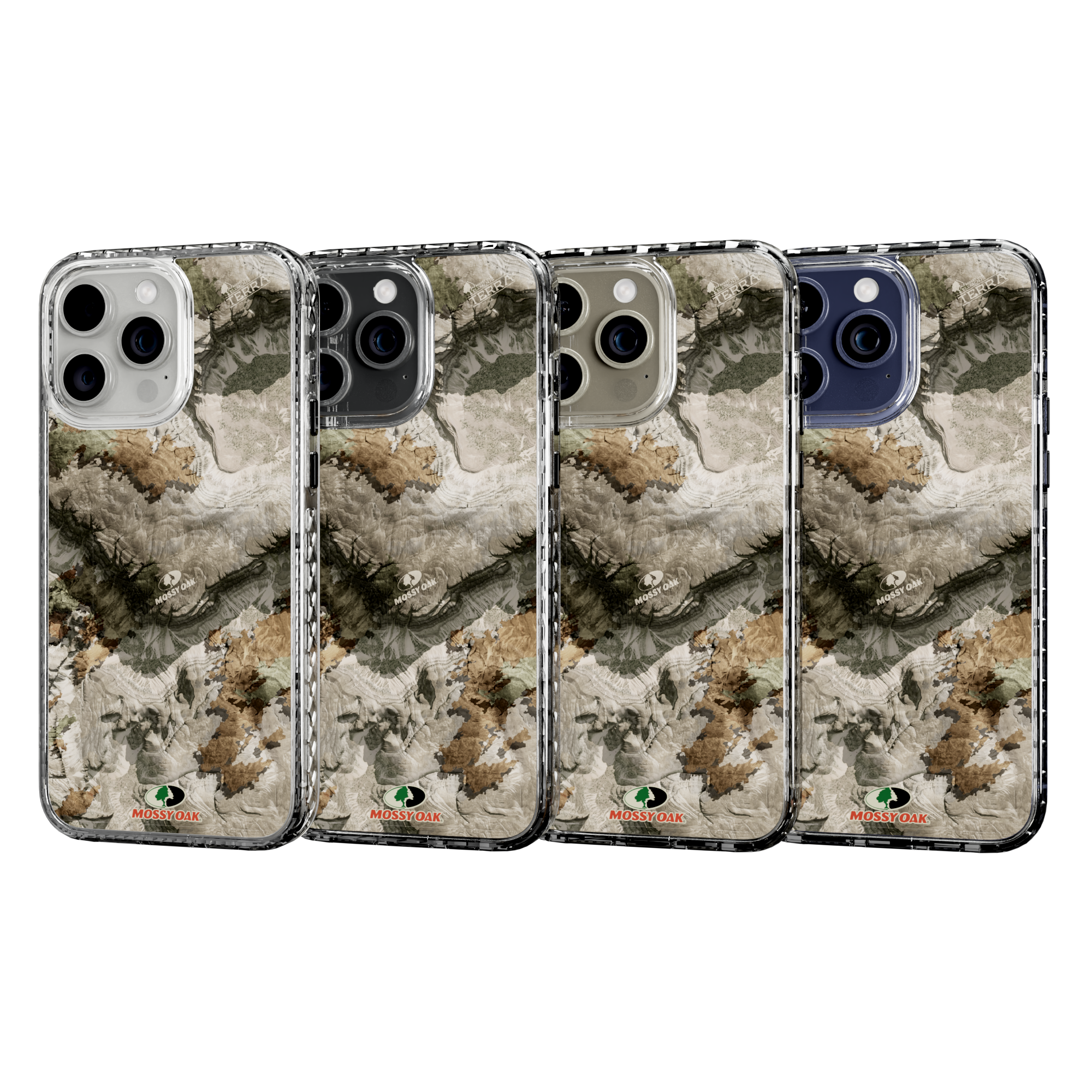 Mossy Oak Magnitude Series for Apple iPhone 15 Pro Max - Terra Gila Crystal Clear