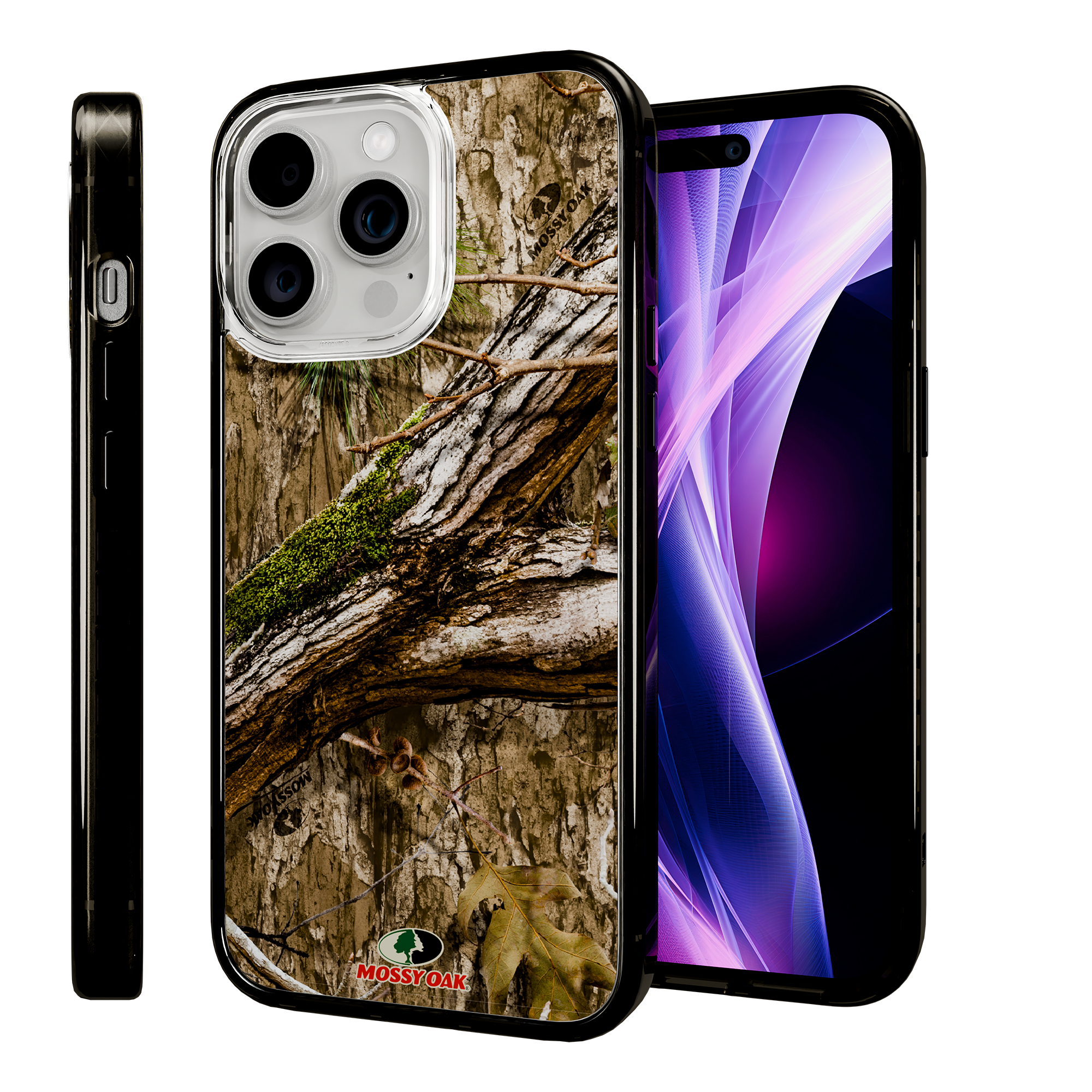 Slim MagSafe® Case for Apple iPhone 15 Pro Max | Mossy Oak Country DNA Camo Onyx Black