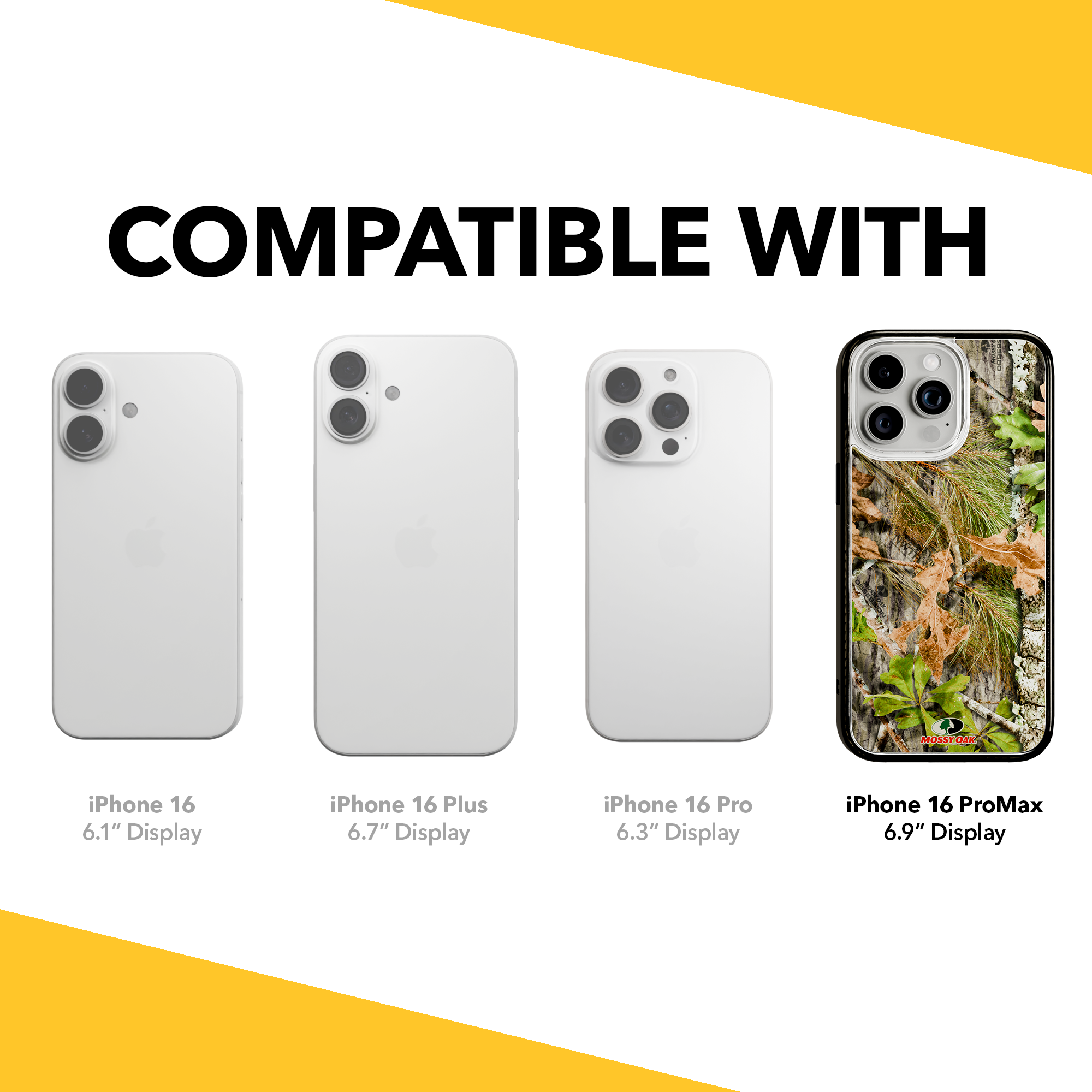 Slim MagSafe® Case for Apple iPhone 15 Pro Max | Mossy Oak Obsession Camo Onyx Black