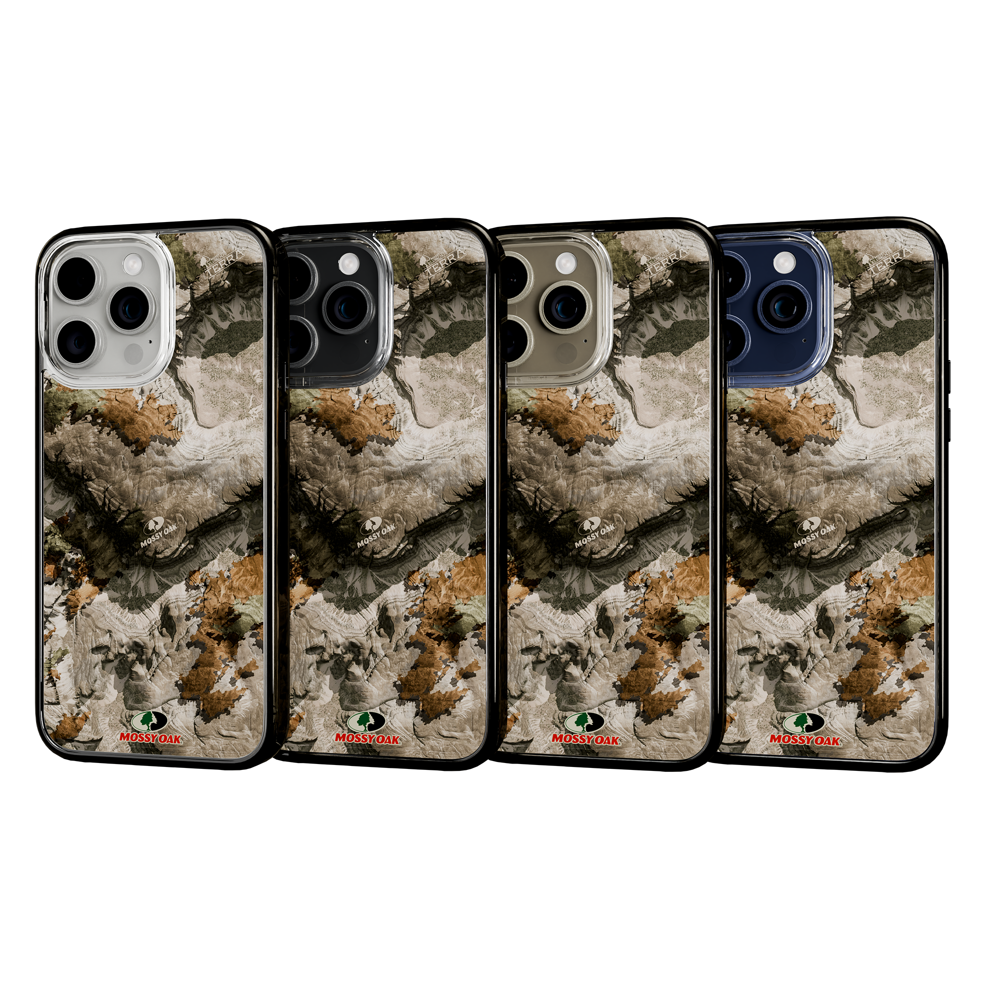 Slim MagSafe® Case for Apple iPhone 15 Pro Max | Mossy Oak Terra Gila Camo Onyx Black