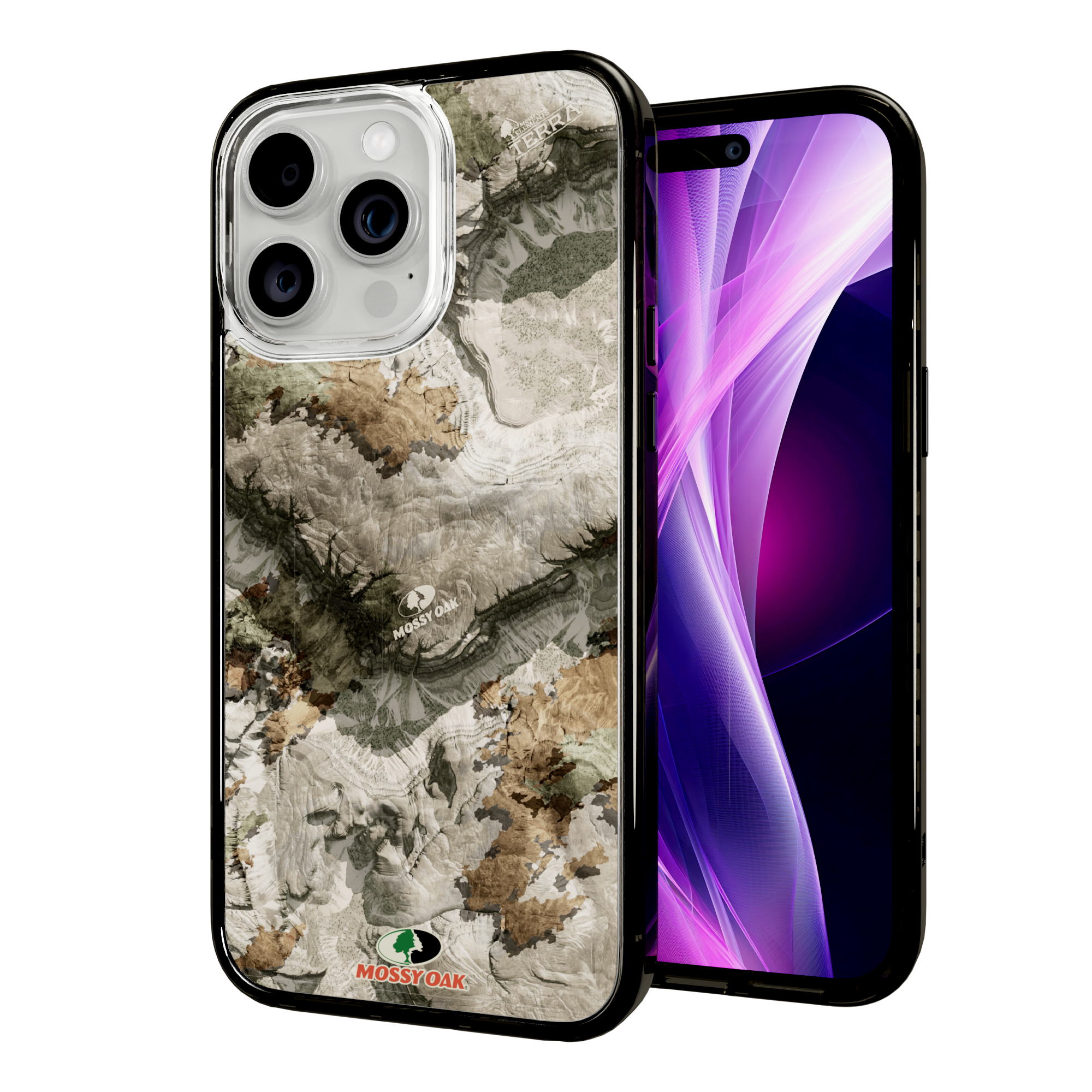 Mossy Oak Magnitude Series for Apple iPhone 15 Pro Max - Terra Gila Onyx Black