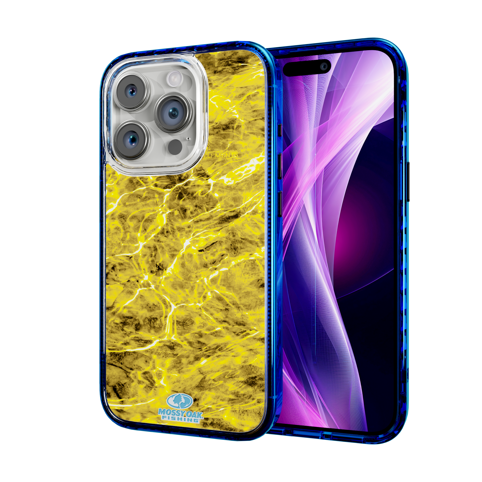 Mossy Oak Magnitude Series for Apple iPhone 15 Pro - Agua Yellowfin Bermuda Blue