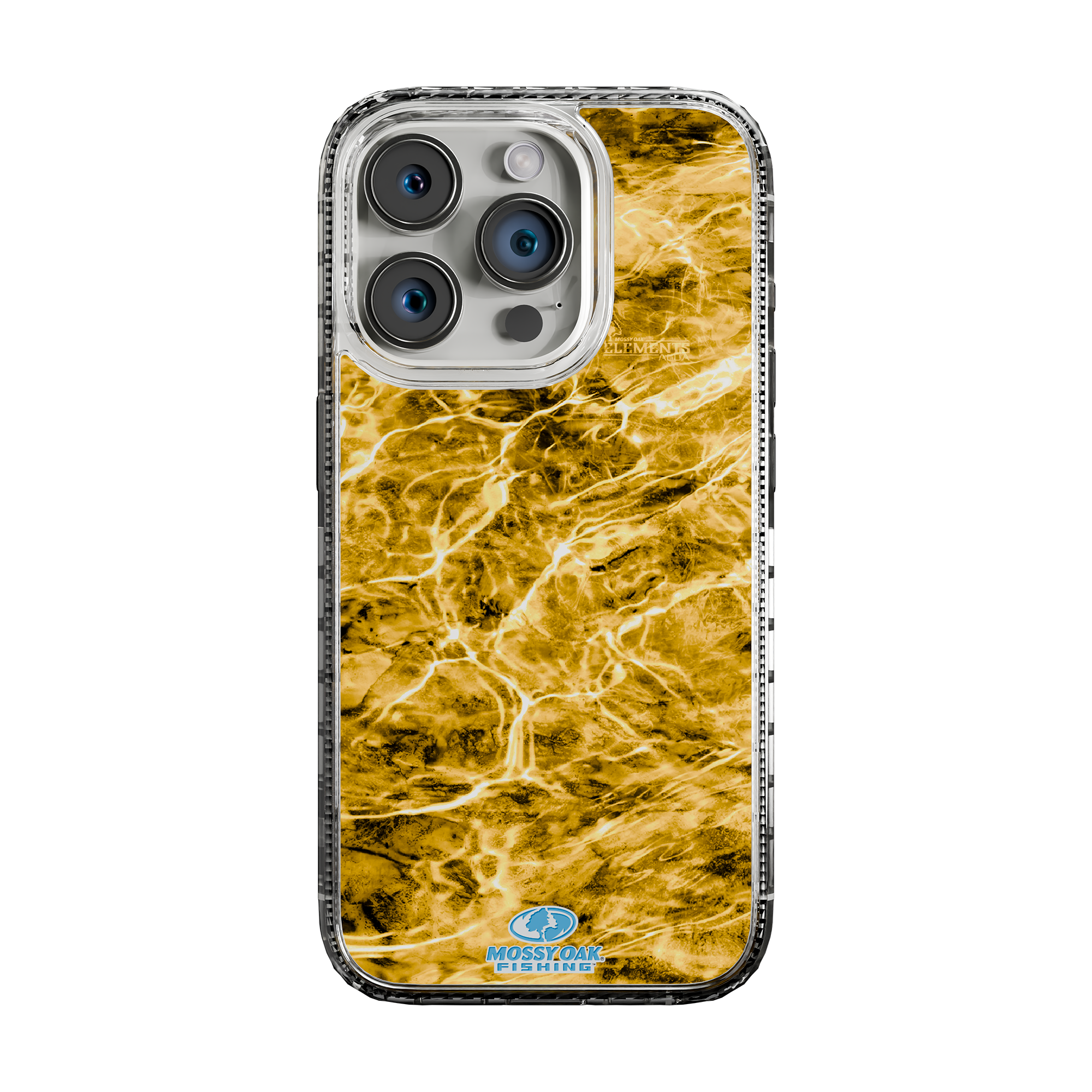 Slim MagSafe® Case for Apple iPhone 15 Pro | Mossy Oak Agua Yellowfin Camo Crystal Clear
