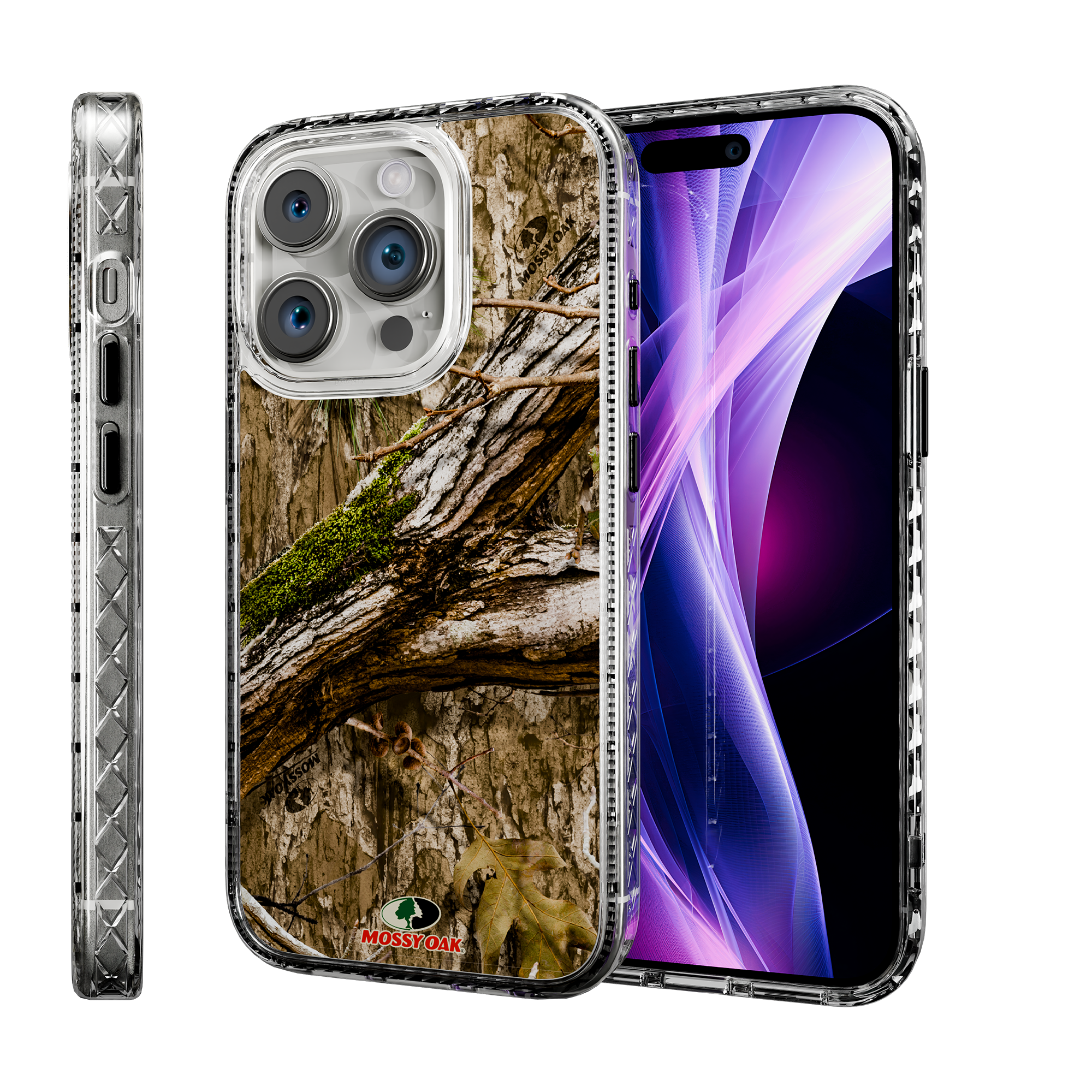 Slim MagSafe® Case for Apple iPhone 15 Pro | Mossy Oak Country DNA Camo Crystal Clear