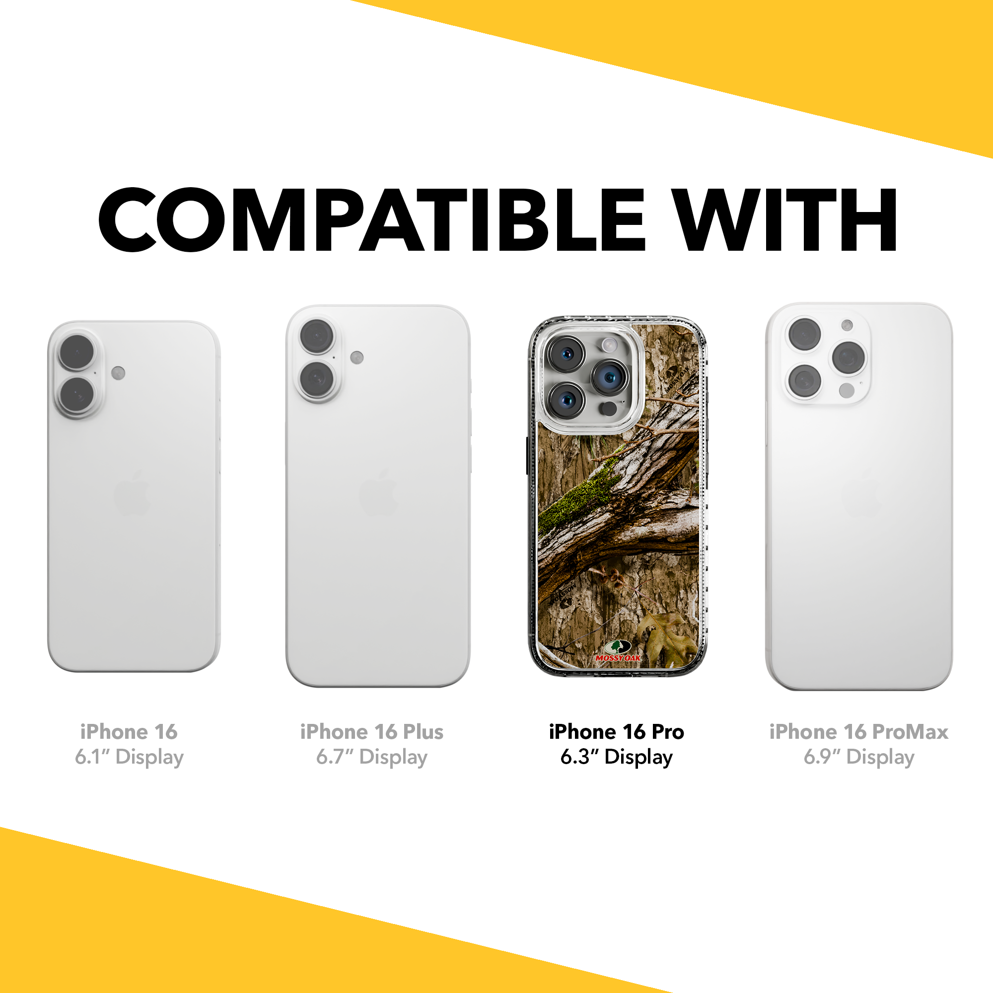 Slim MagSafe® Case for Apple iPhone 15 Pro | Mossy Oak Country DNA Camo Crystal Clear