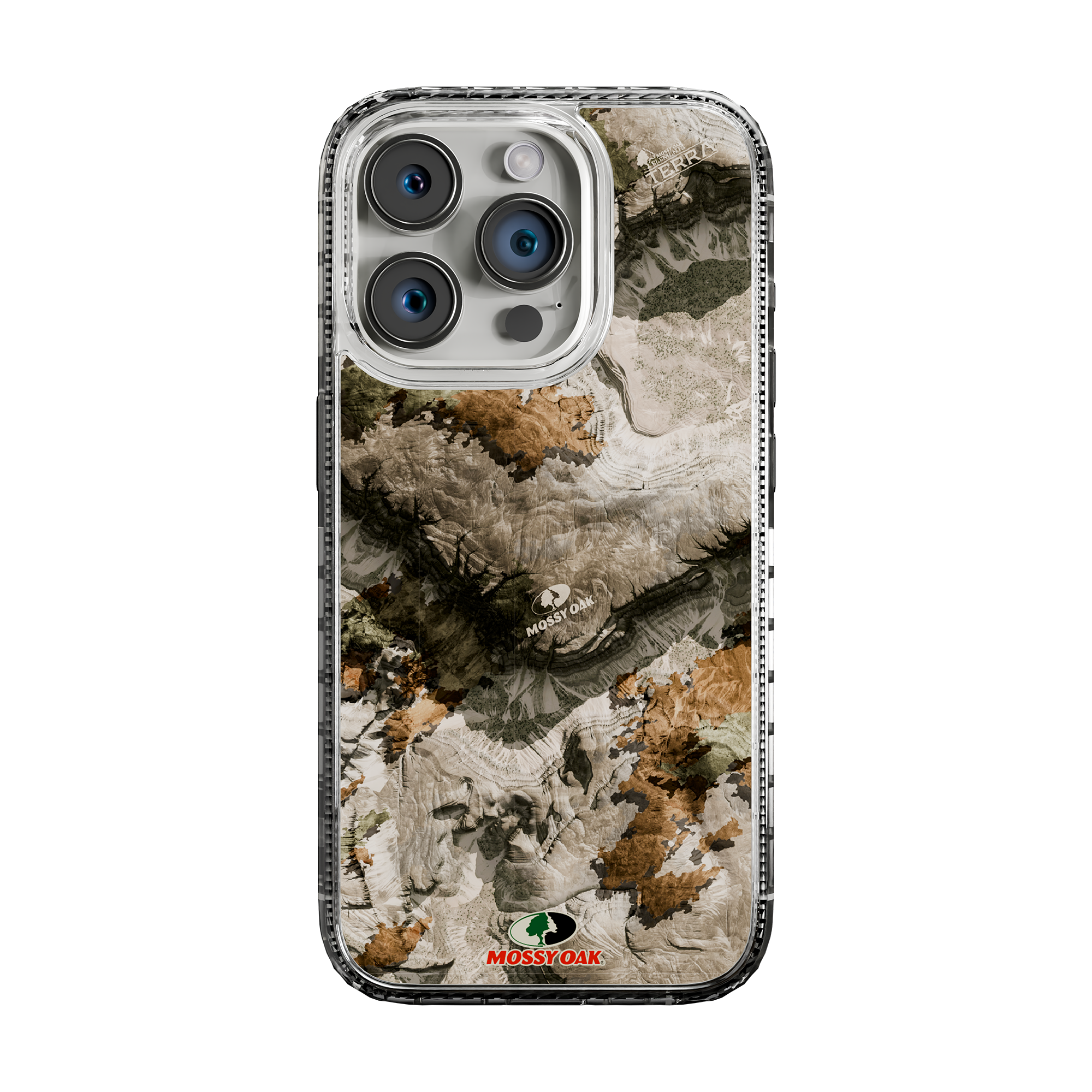 Slim MagSafe® Case for Apple iPhone 15 Pro | Mossy Oak Terra Gila Camo Crystal Clear