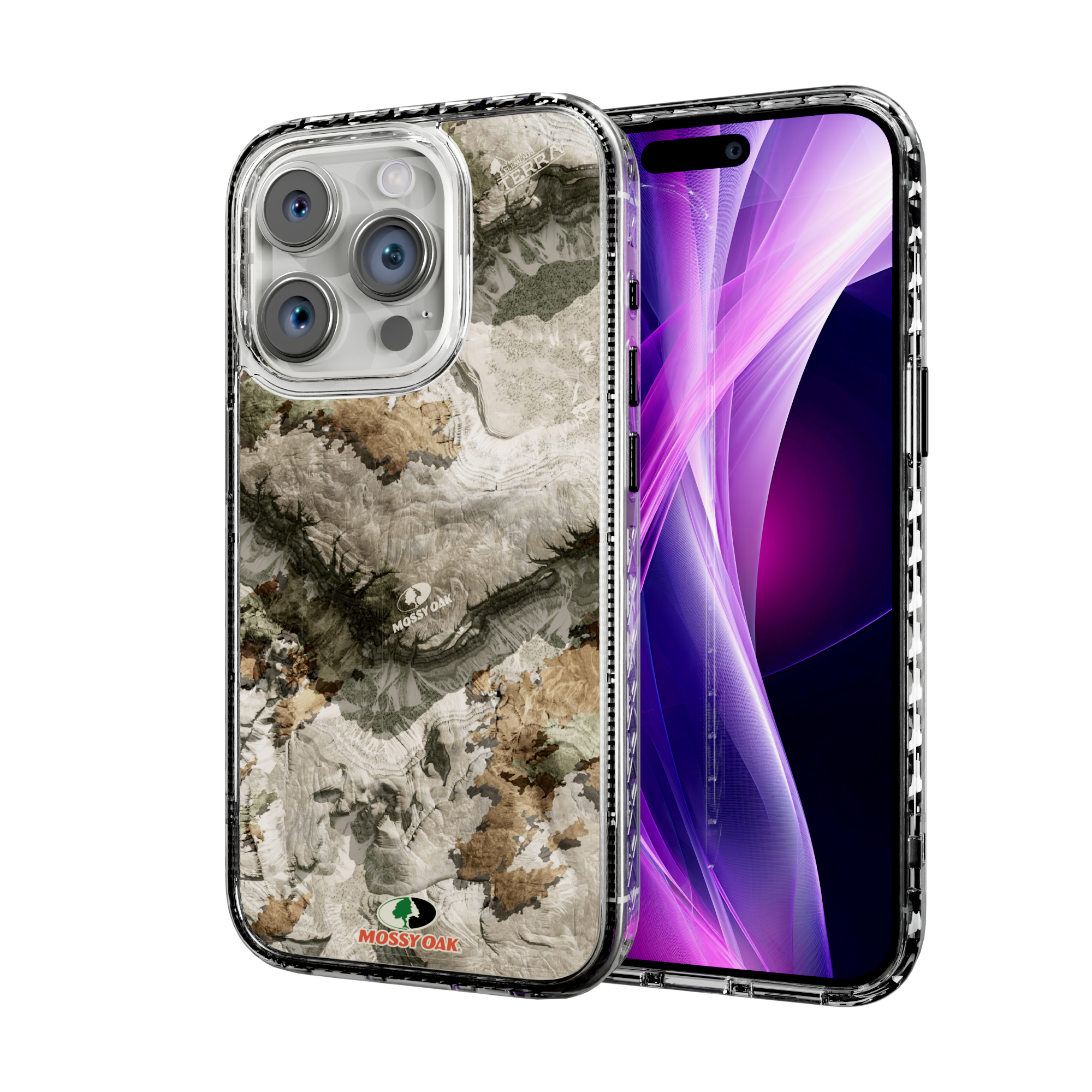Mossy Oak Magnitude Series for Apple iPhone 15 Pro - Terra Gila Crystal Clear