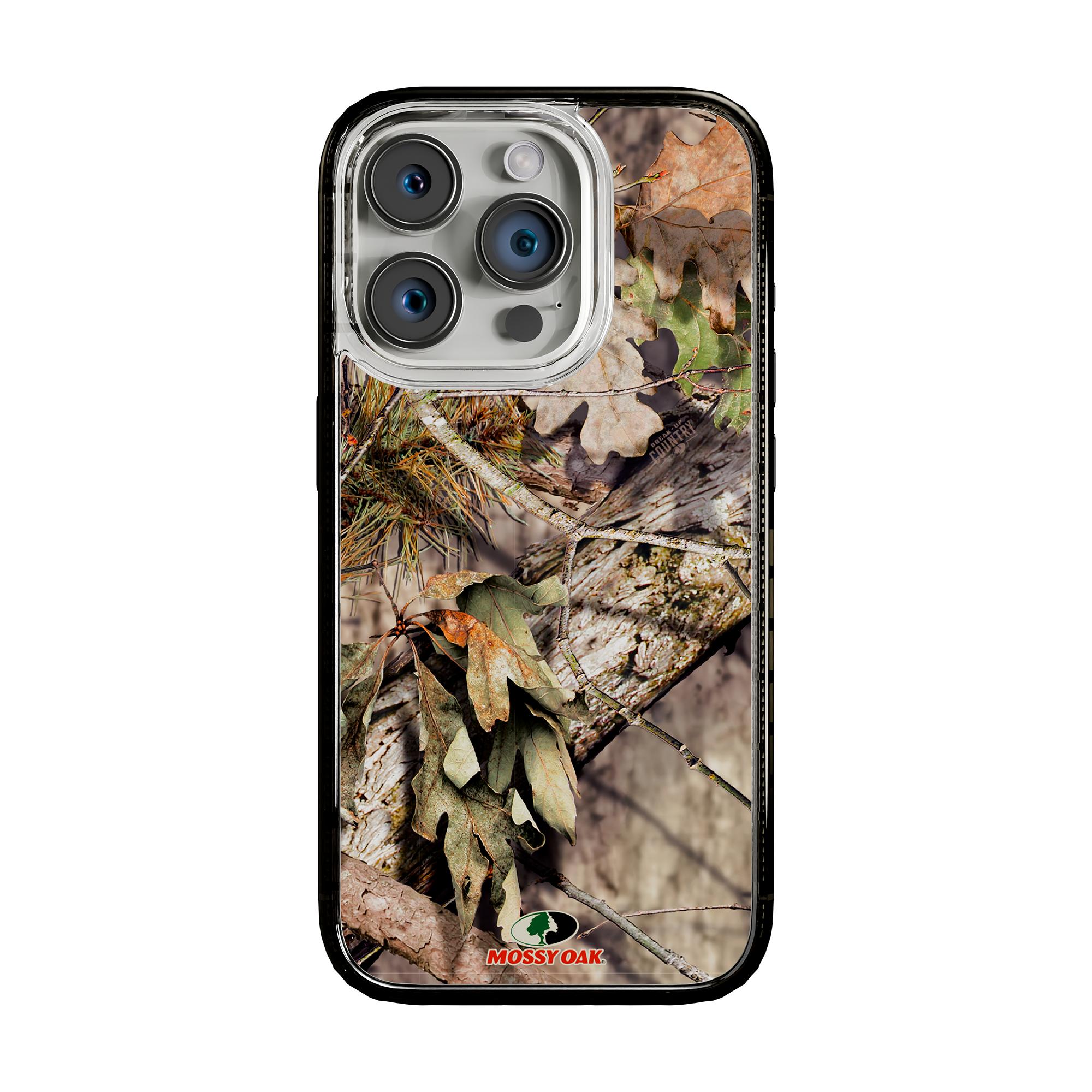 Slim MagSafe® Case for Apple iPhone 15 Pro | Mossy Oak Breakup Country Camo Onyx Black