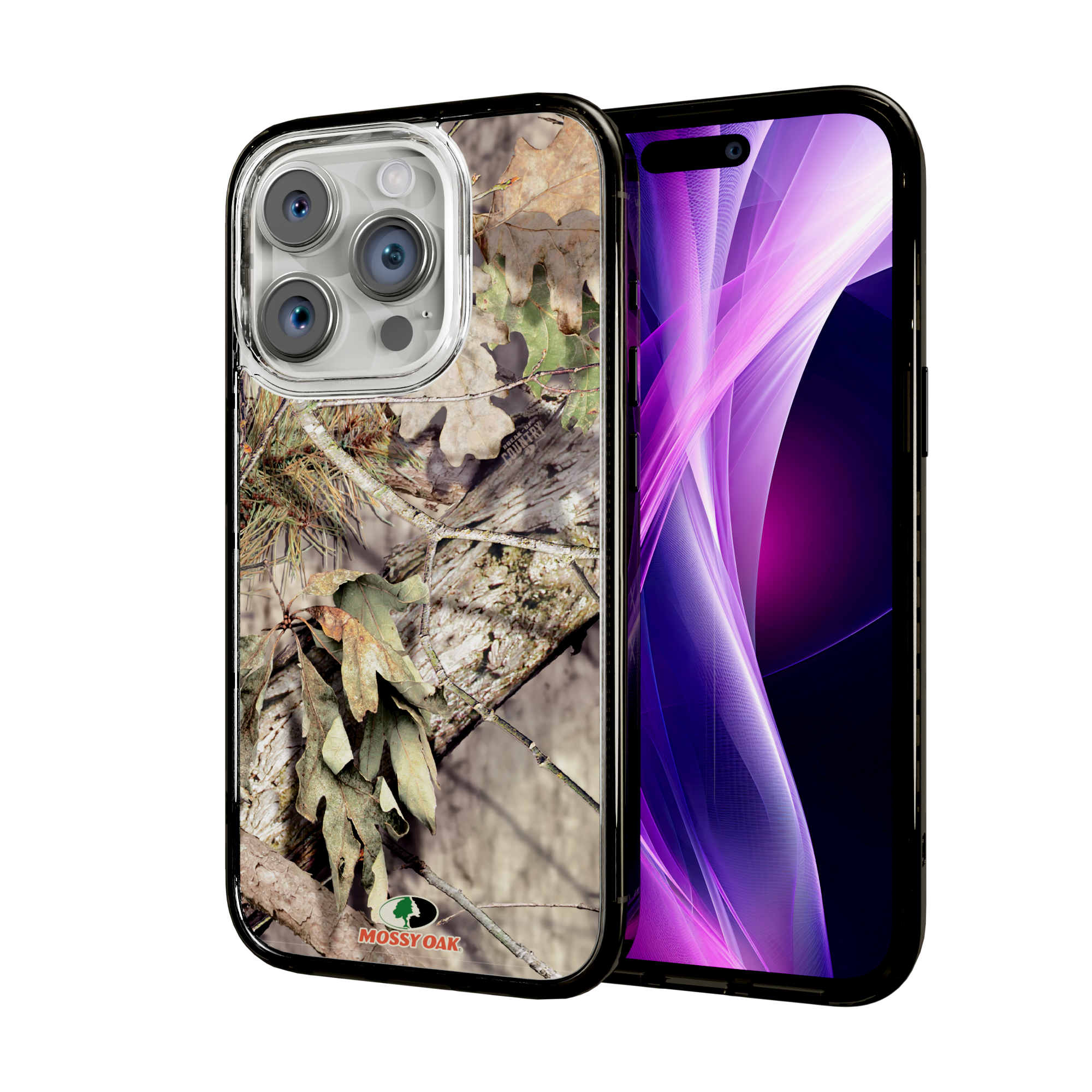 Mossy Oak Magnitude Series for Apple iPhone 15 Pro - Breakup Country Onyx Black