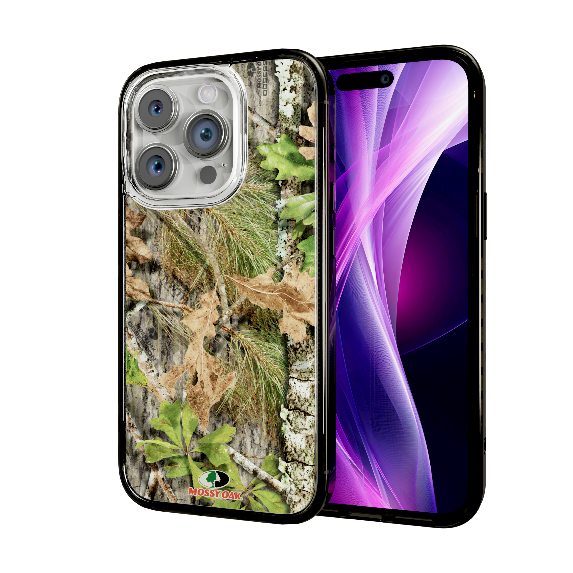 Mossy Oak Magnitude Series for Apple iPhone 15 Pro - Obsession Onyx Black