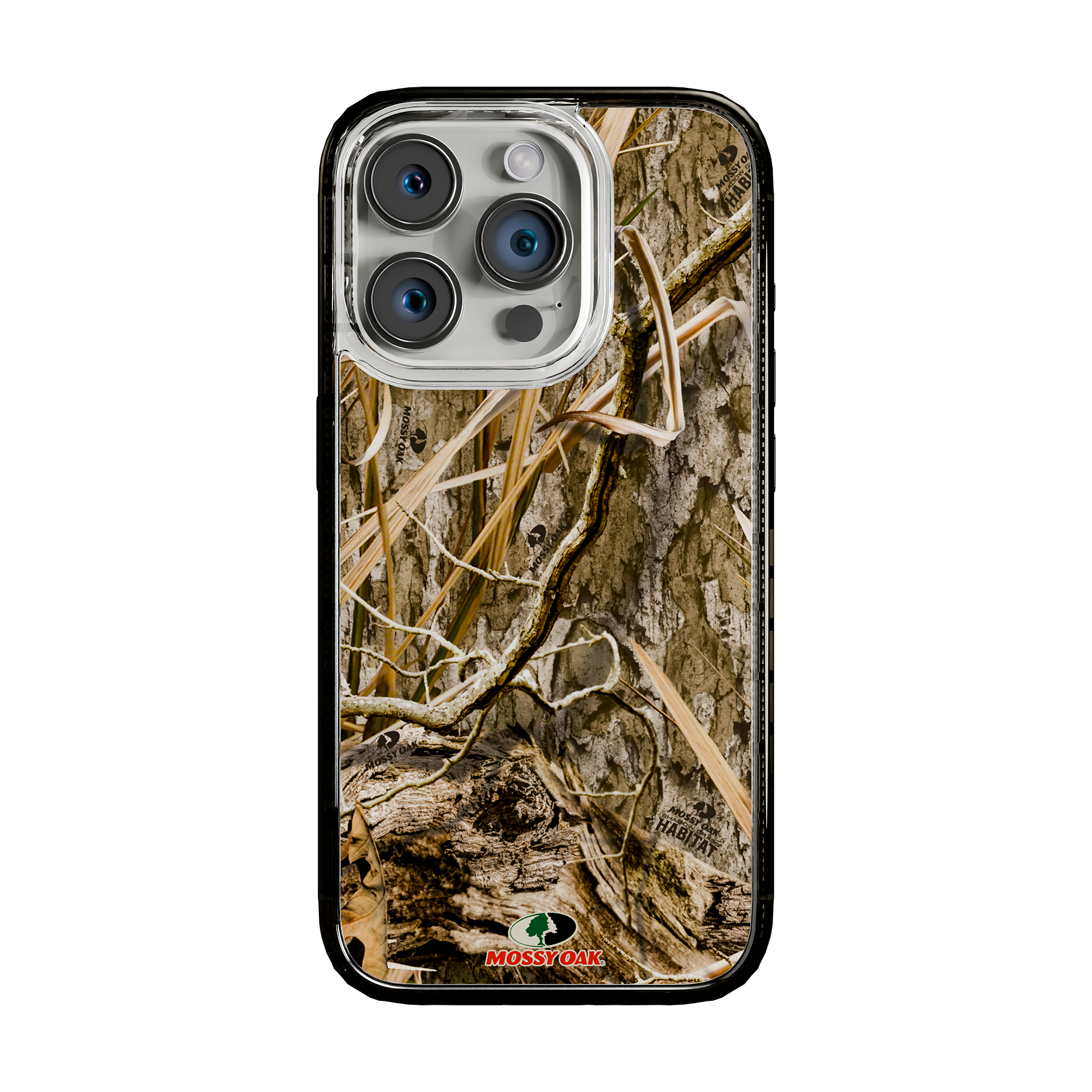 Slim MagSafe® Case for Apple iPhone 15 Pro | Mossy Oak Shadow Grass Camo Onyx Black