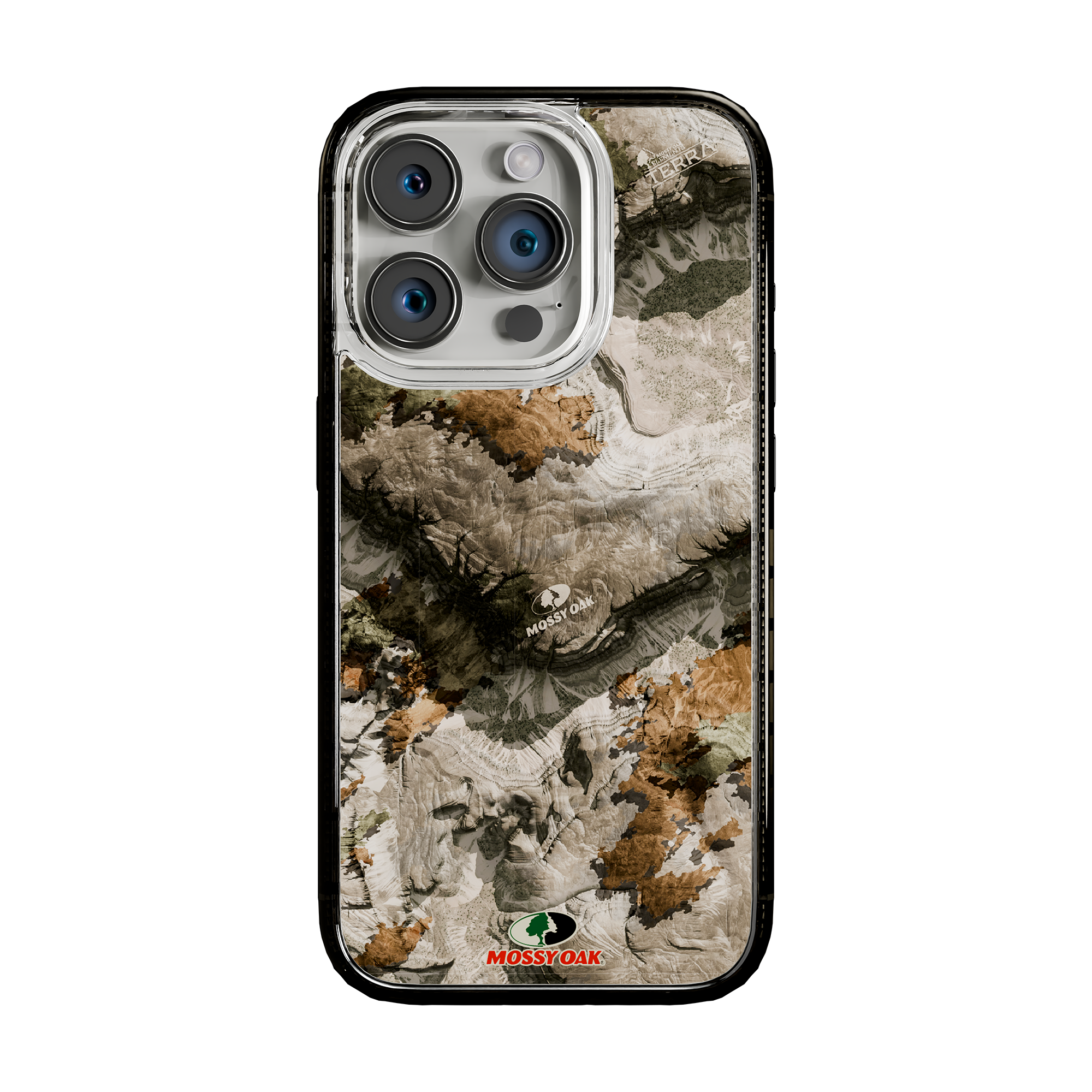 Slim MagSafe® Case for Apple iPhone 15 Pro | Mossy Oak Terra Gila Camo Onyx Black