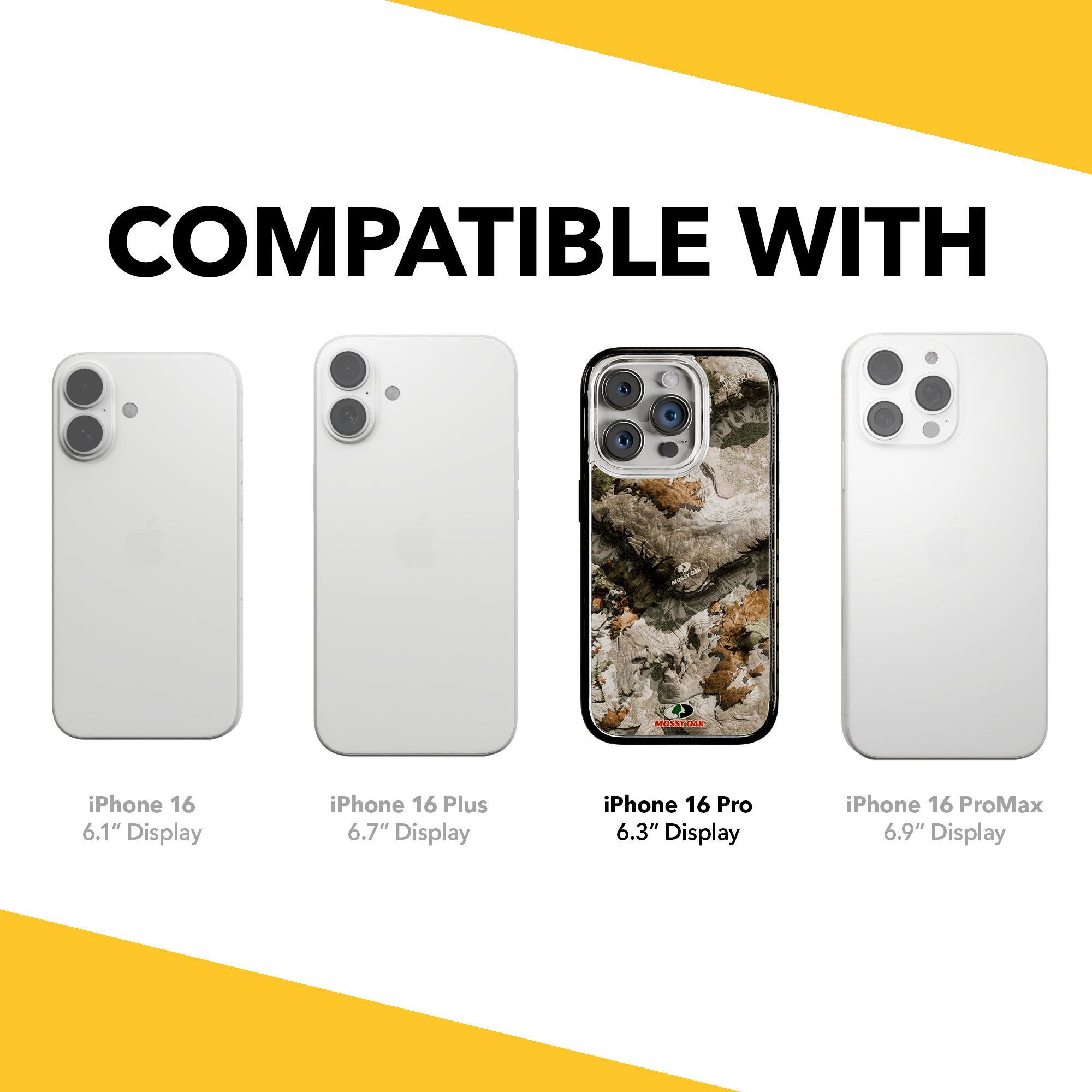 Slim MagSafe® Case for Apple iPhone 15 Pro | Mossy Oak Terra Gila Camo Onyx Black