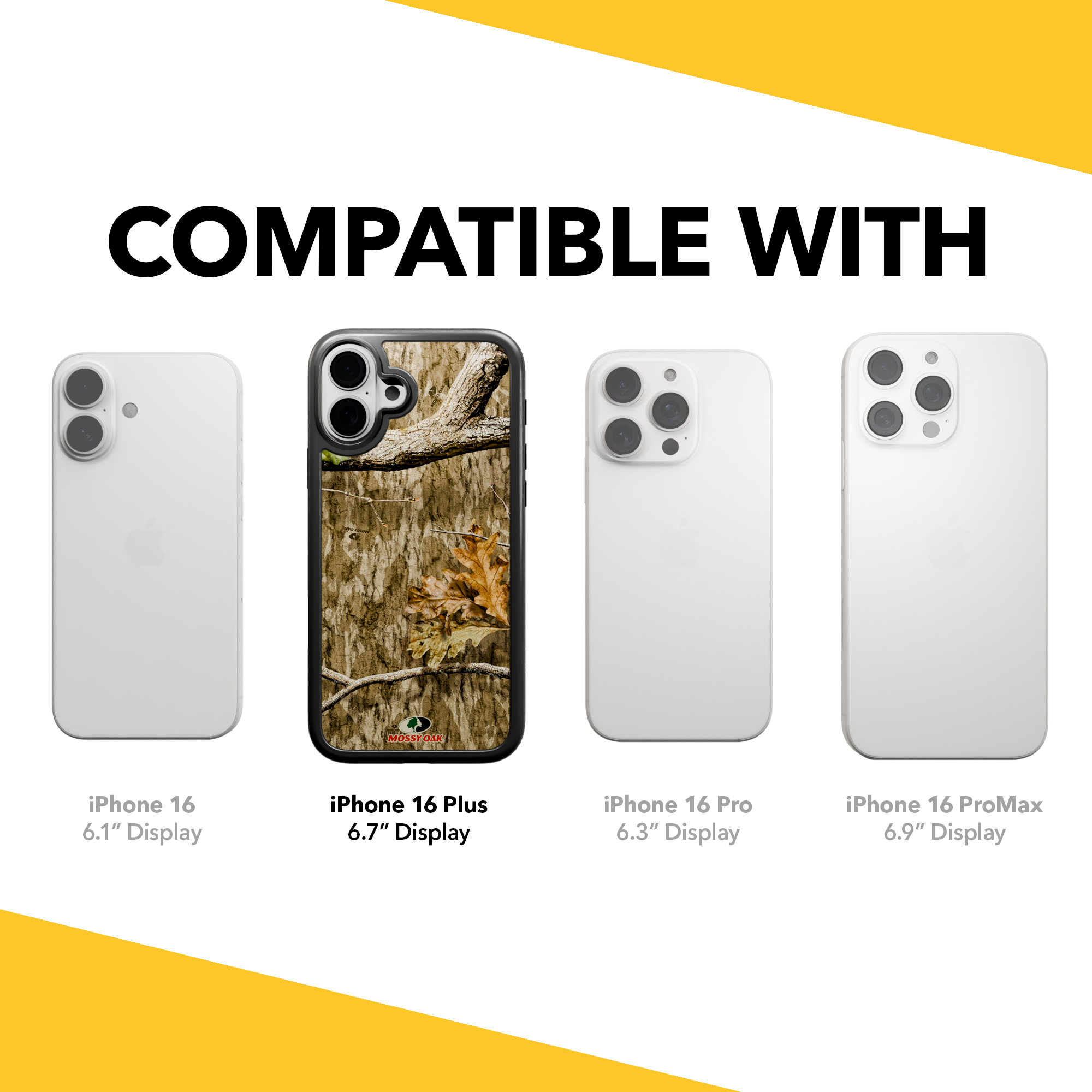 Shock-Absorbent MagSafe® Case for Apple iPhone 16 Plus | Mossy Oak Country Roots Camo