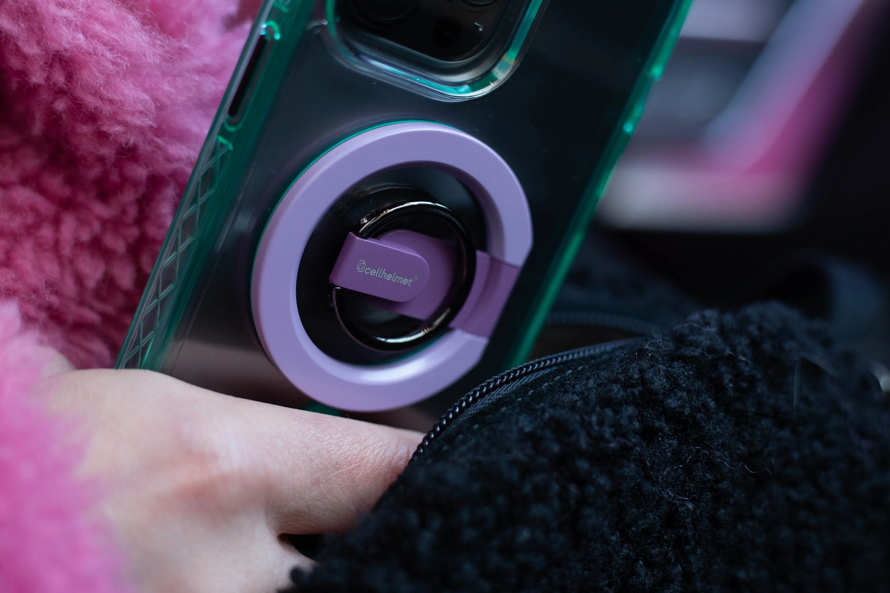 MagSafe Compatible Snap Ring Stand - Lilac Blossom Purple cellhelmet cellhelmet