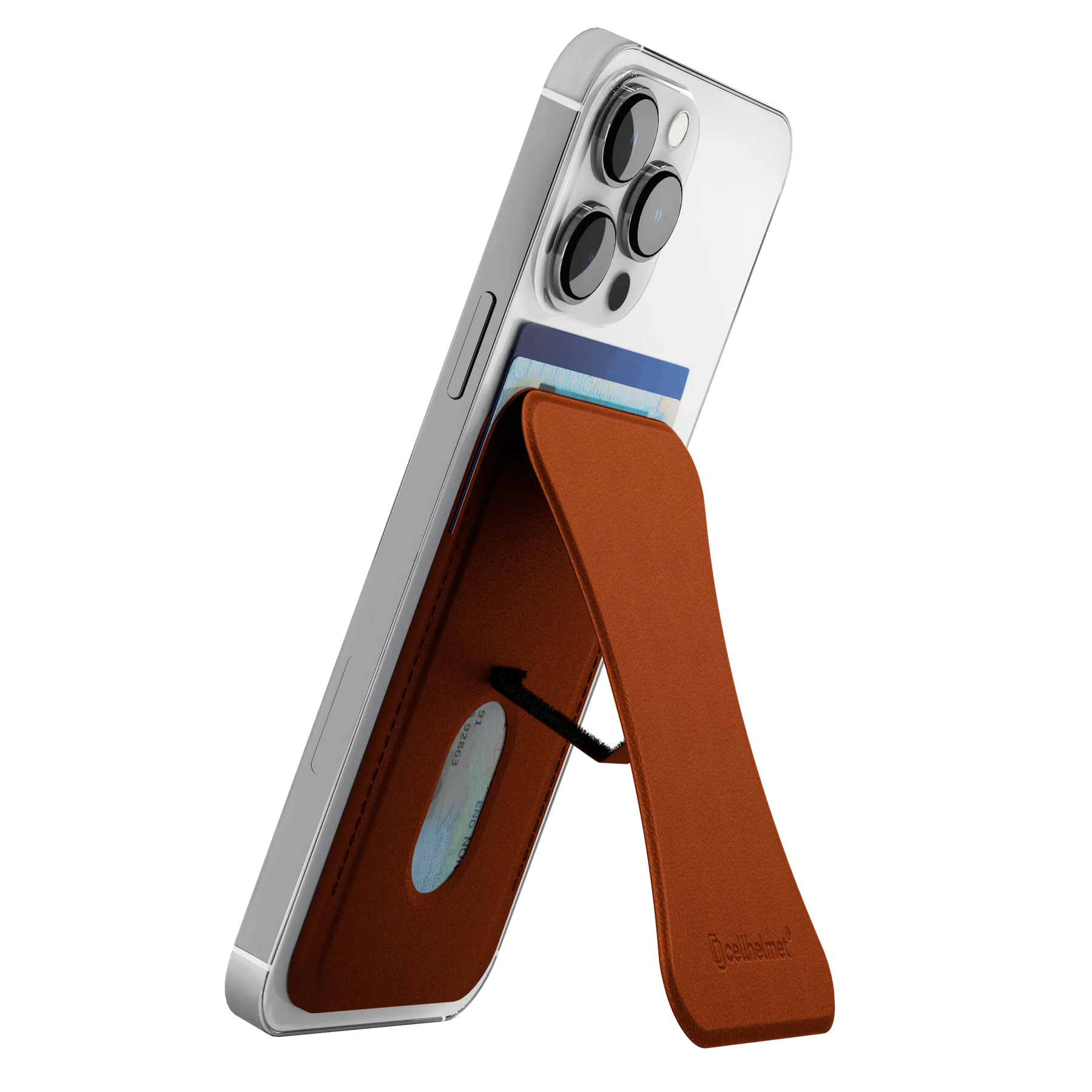 MagSafe Compatible Wallet with Kickstand - Brown - Wallet - - cellhelmet