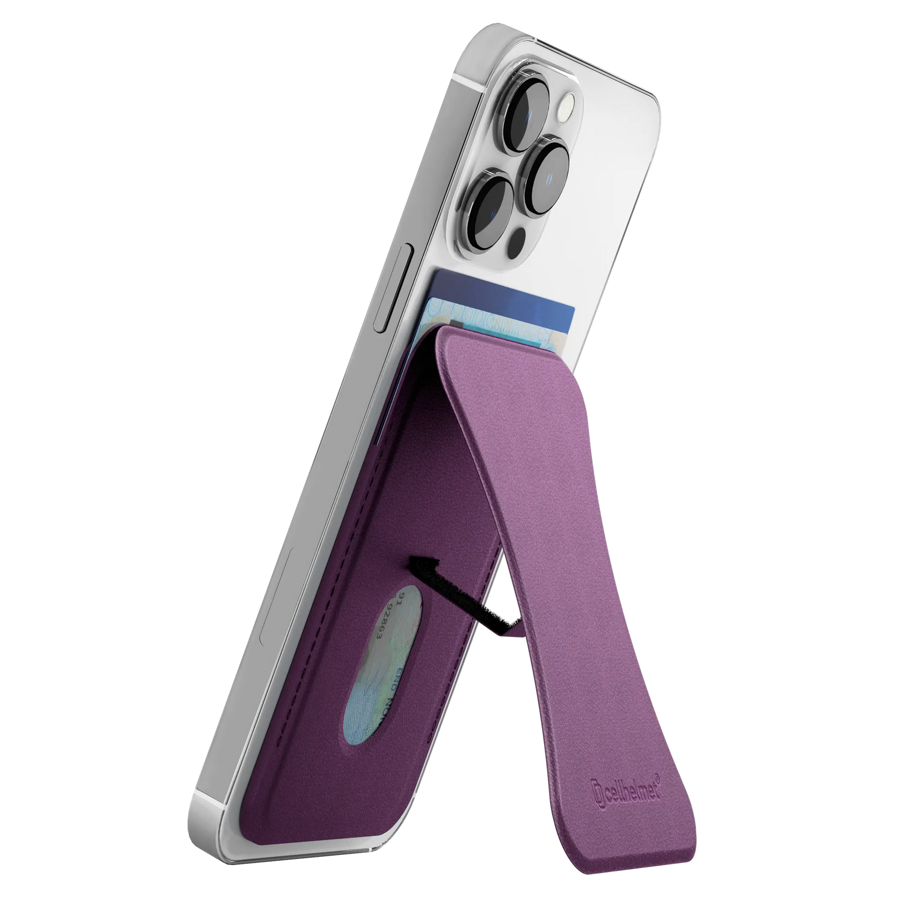 MagSafe Compatible Wallet with Kickstand - Lilac Blossom Purple - Wallet - - cellhelmet