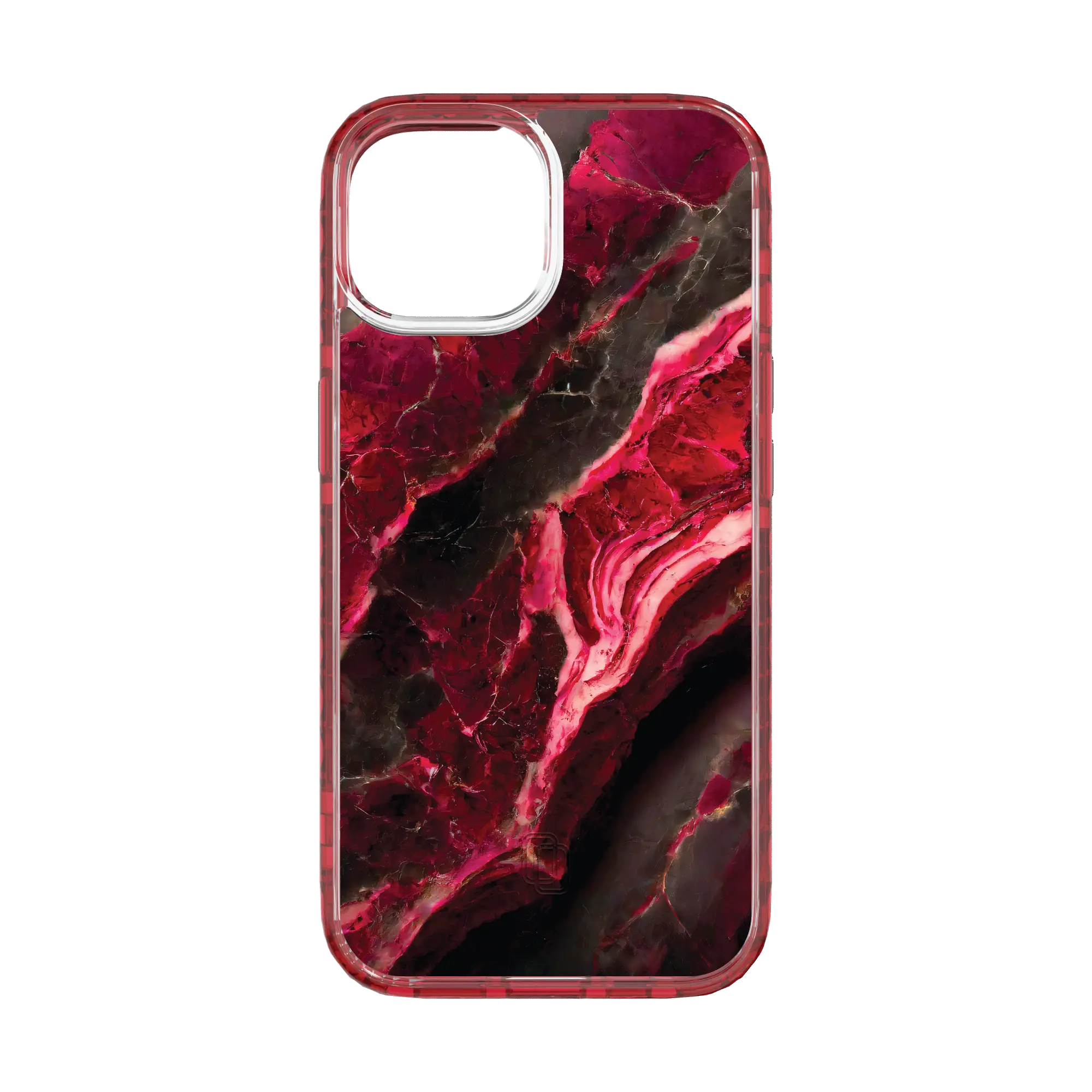 Apple-iPhone-15-Scarlet-Red Morning Sun | Custom MagSafe Red Marble Case for Apple iPhone 15 Series cellhelmet cellhelmet